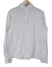 SUITSUPPLY Men's Spread T-Shirt 41/42/16/16.5 Grey Slim Fit Polo Cotton Tee