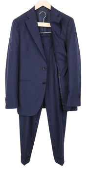 SUITSUPPLY La Spalla Men's Suit UK40R Blue Wool Lined Single-Breasted 2 Piece