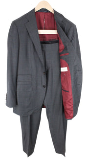 SUITSUPPLY La Spalla Men's UK44L Grey Wool Lined Suit Ing Loro Piano