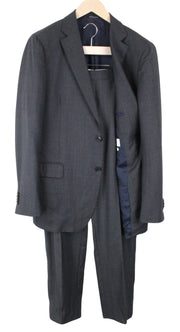 SUITSUPPLY Sienna Men's UK46R Grey Pure Wool Single-Breasted 2 Piece Lined Suit