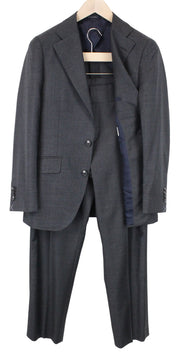 SUITSUPPLY La Spalla UK34S Men's Grey 2-Piece Wool Suit Formal Notch Lapel