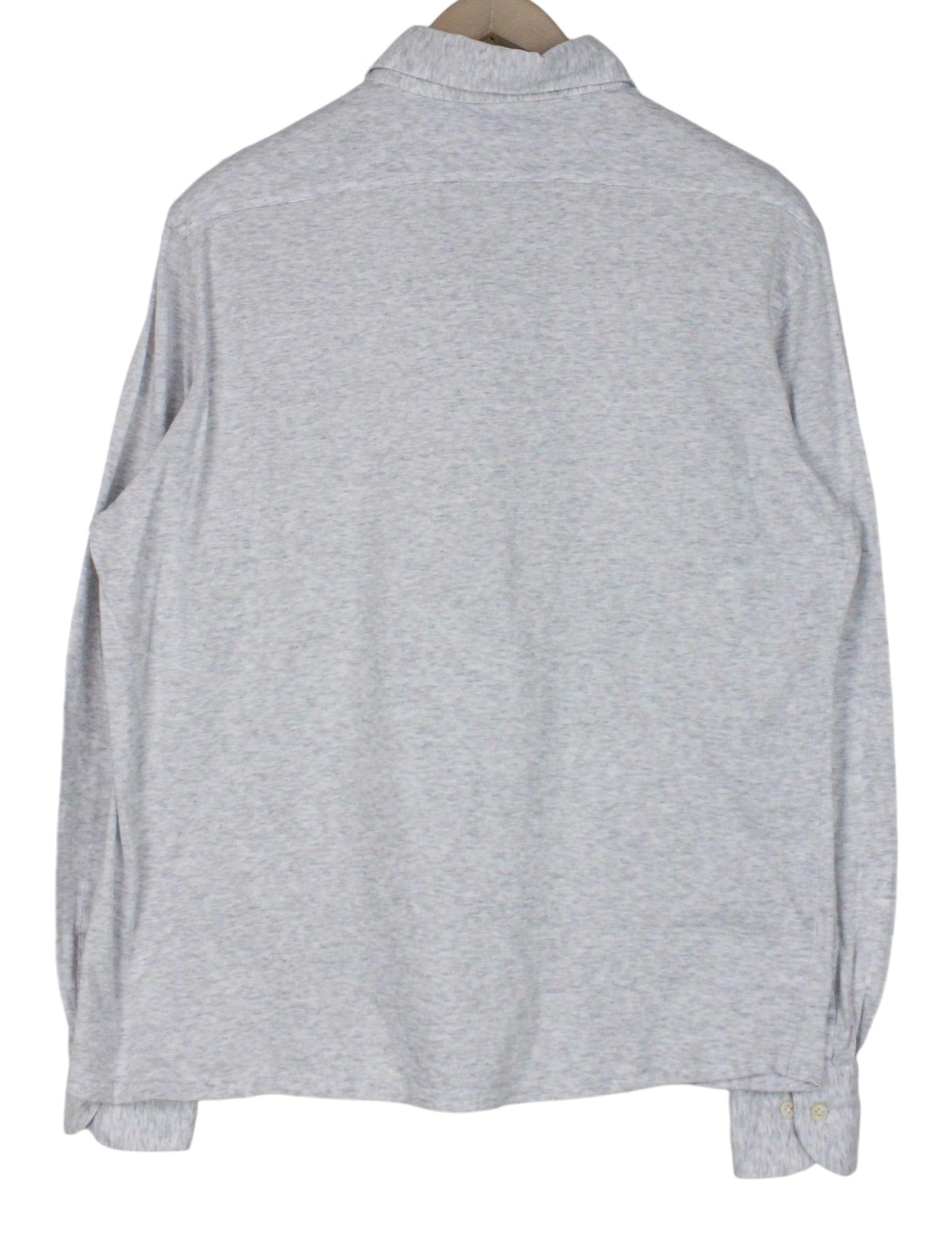 SUITSUPPLY Men's Spread T-Shirt 41/42/16/16.5 Grey Slim Fit Polo Cotton Tee