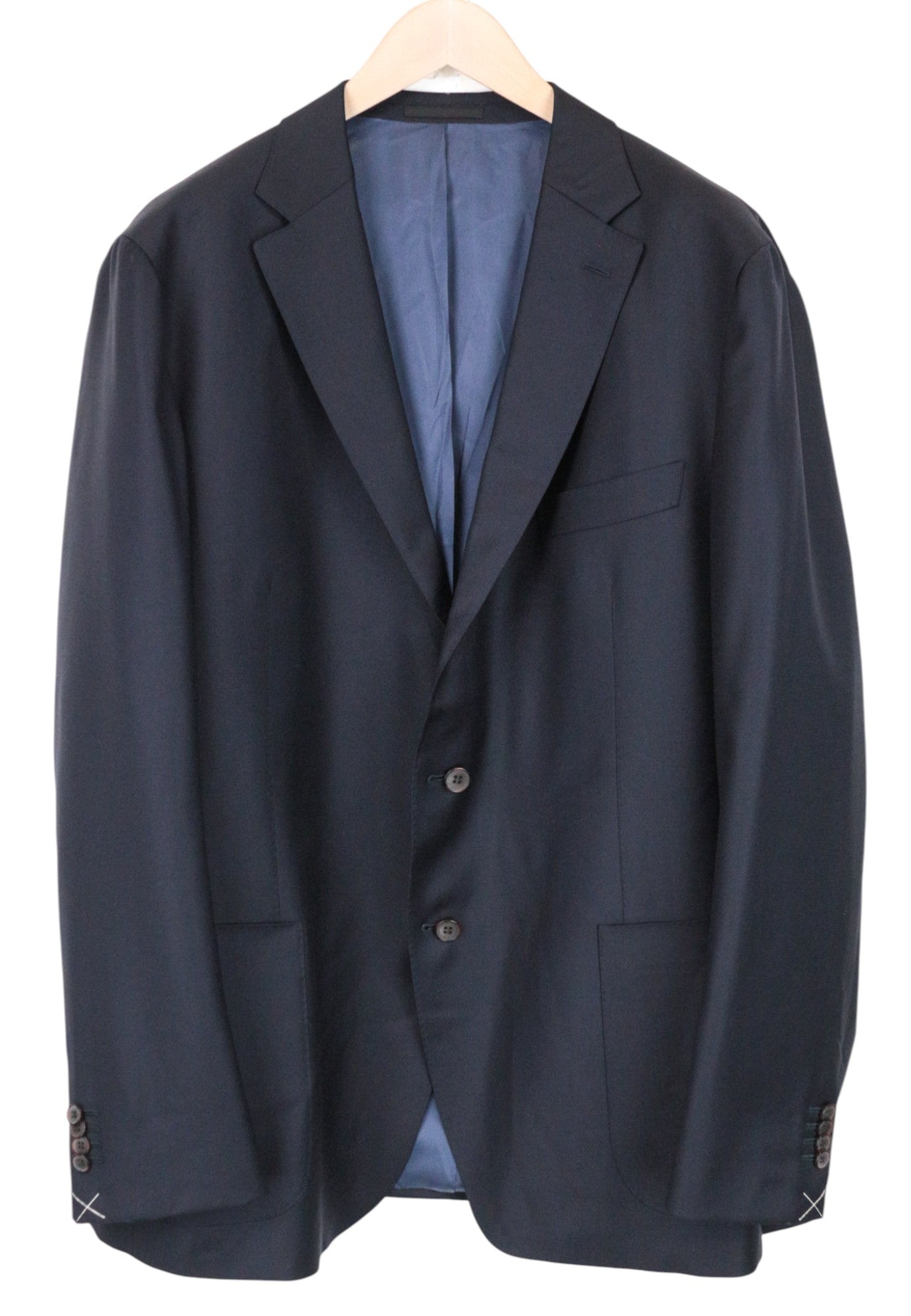 SUITSUPPLY Havana Suit Men's UK54R Blue 3Pc Pure Wool Single-Breasted Cut