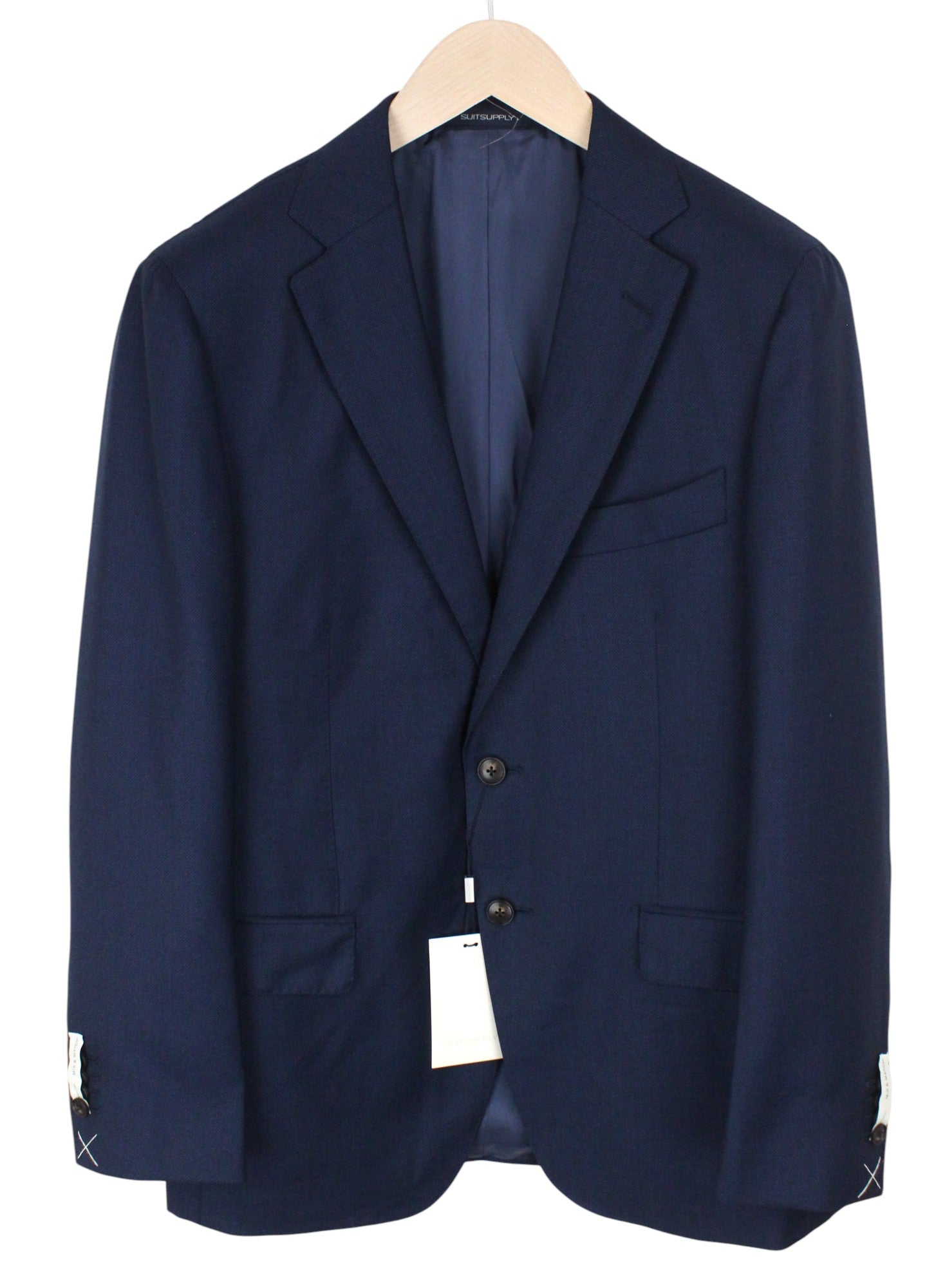 SUITSUPPLY Sienna Men's UK40S Formal Suit Blue Super 130's Wool 2-Piece