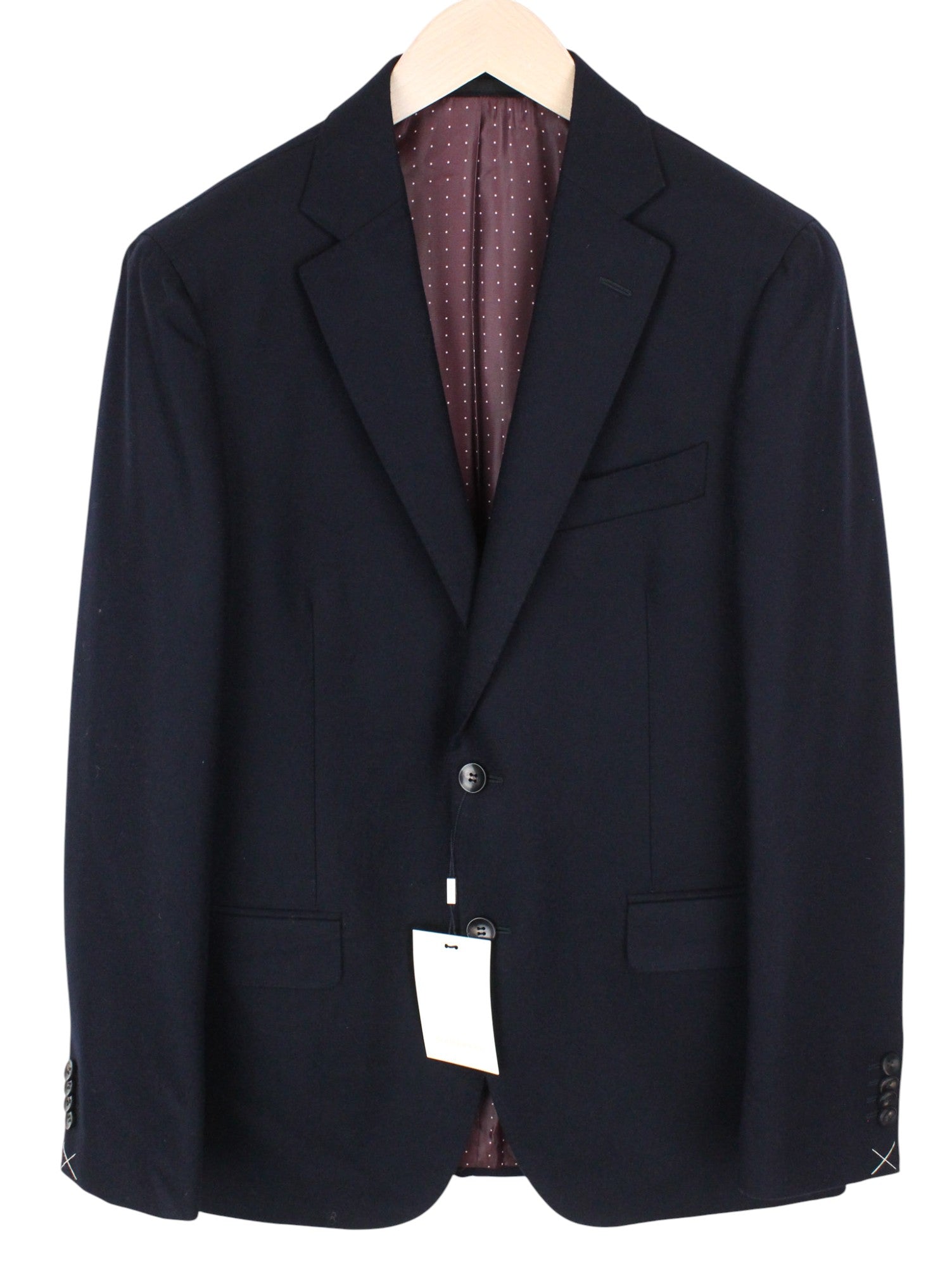 SUITSUPPLY Sienna Men's Navy UK38R Wool 2-Piece Suit Single Breasted Classic