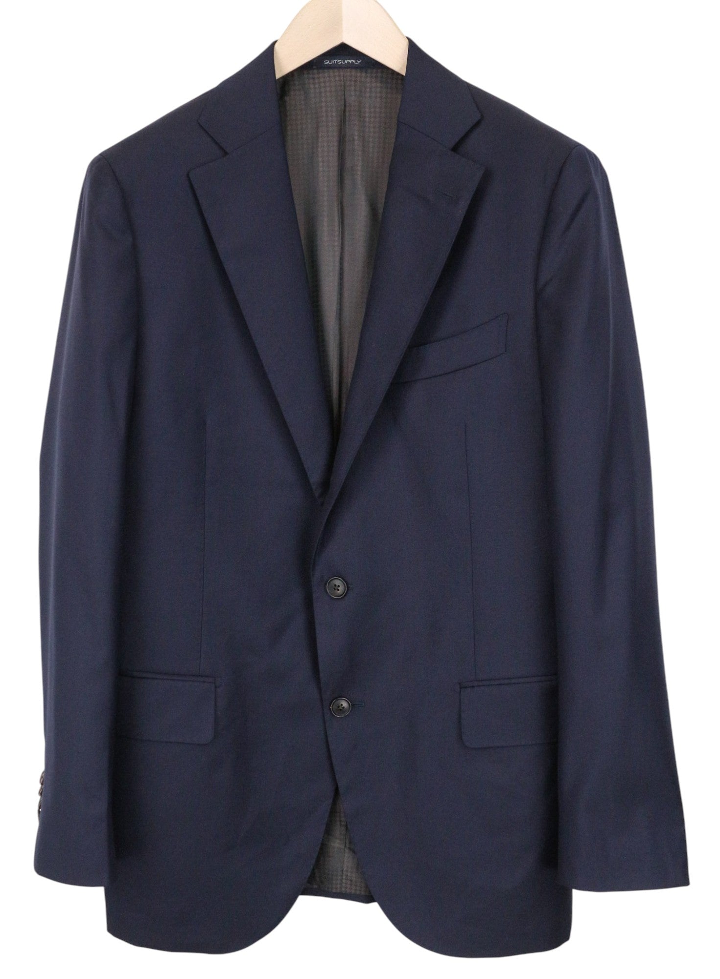 SUITSUPPLY La Spalla Men's Suit UK44R Pure Wool Navy Blue Two Piece Single