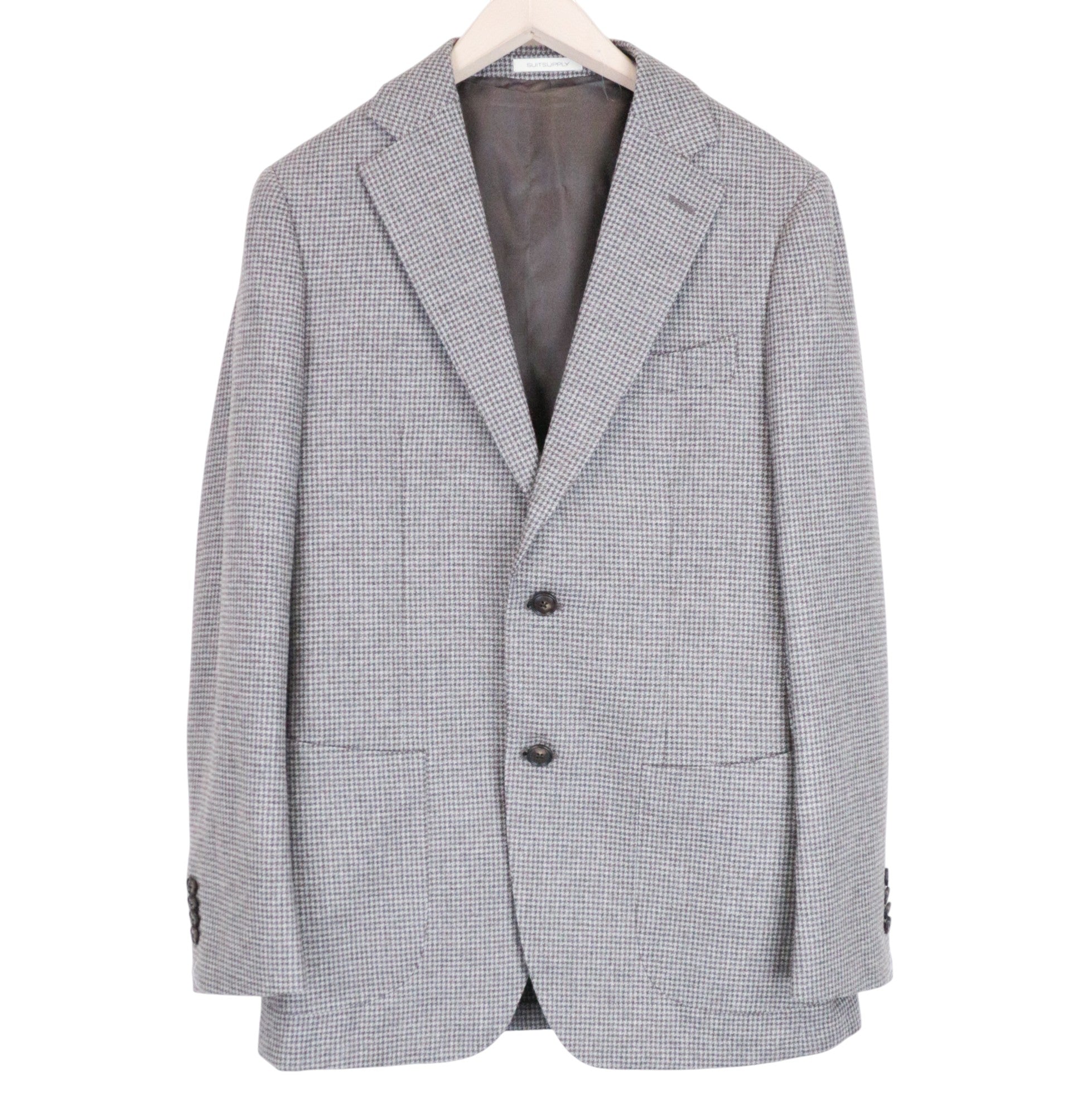 SUITSUPPLY Havana Patch Men's UK328R Grey Wool Cashmere 3-Piece Suit