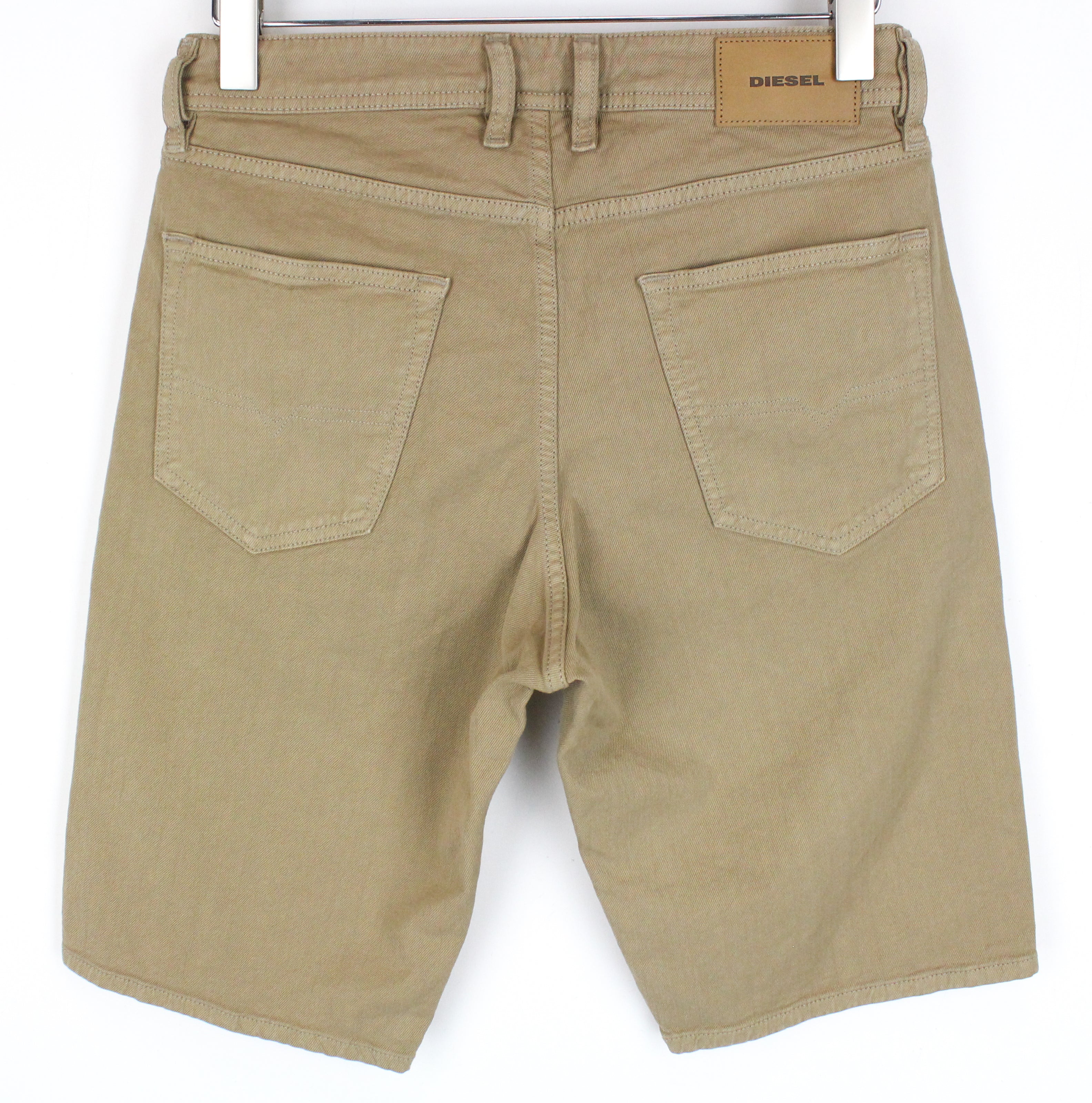 DIESEL Keeshort R6Q88 Men's Shorts W29 Brown Cotton Stretch Buttoned 5-Pocket