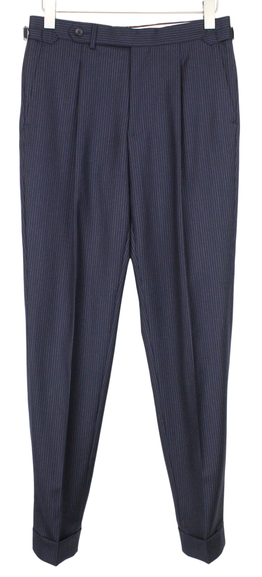 SUITSUPPLY Havana Men's UK36R Navy Stripe 2Pc Suit Slim Super 130's Wool