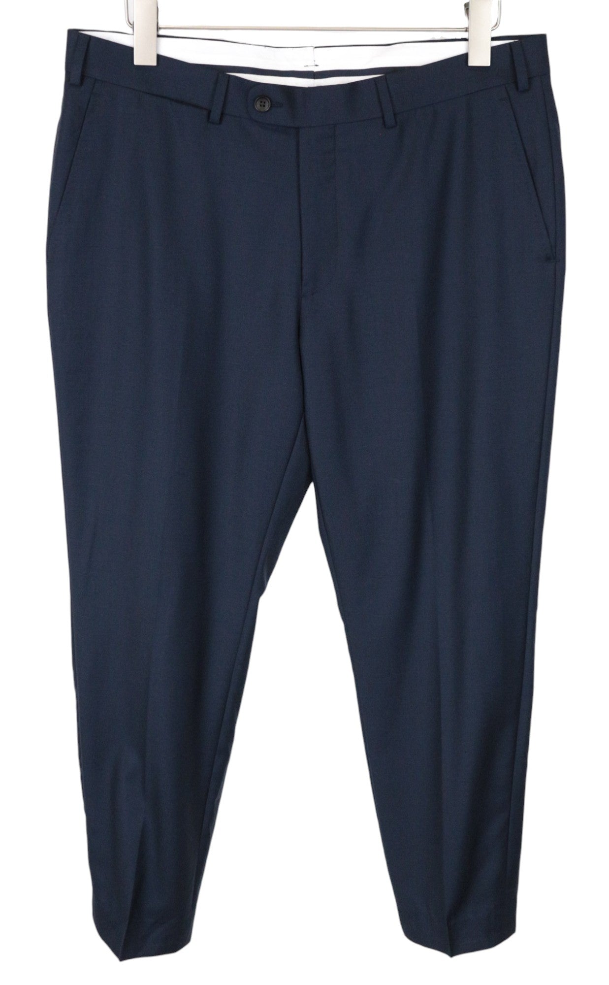 SUITSUPPLY Lazio Men's Suit UK40R Blue Super 110's Wool Slim Unlined 2 Pc