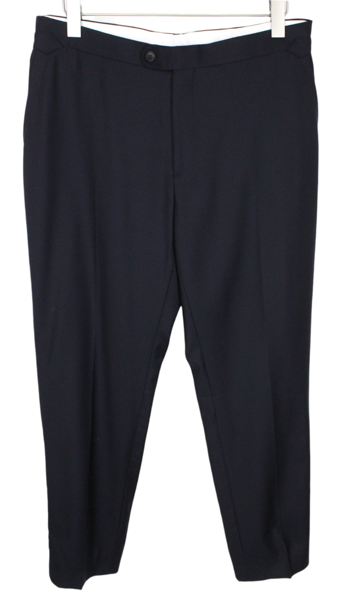 SUITSUPPLY Havana Peak Men's UK42L Blue Slim 3-Piece Super 110s Wool Suit