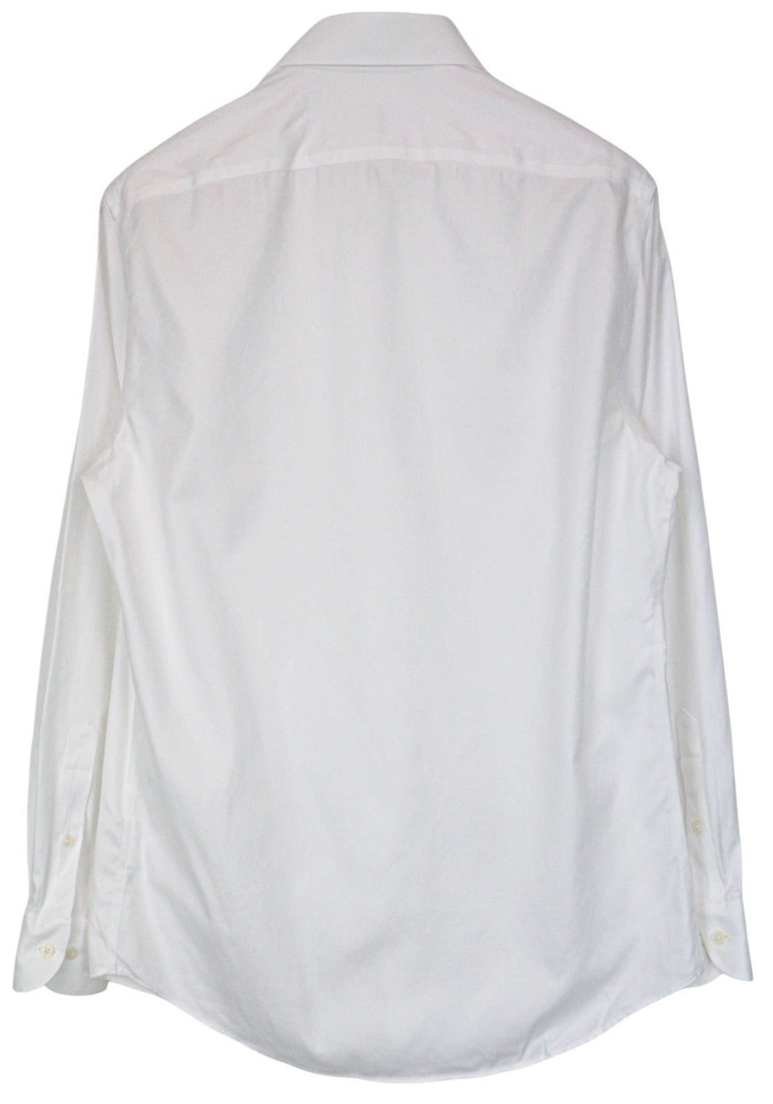 SUITSUPPLY Traveller Men's Formal Shirt 40/15 3/4 Slim White Cotton Long Sleeve