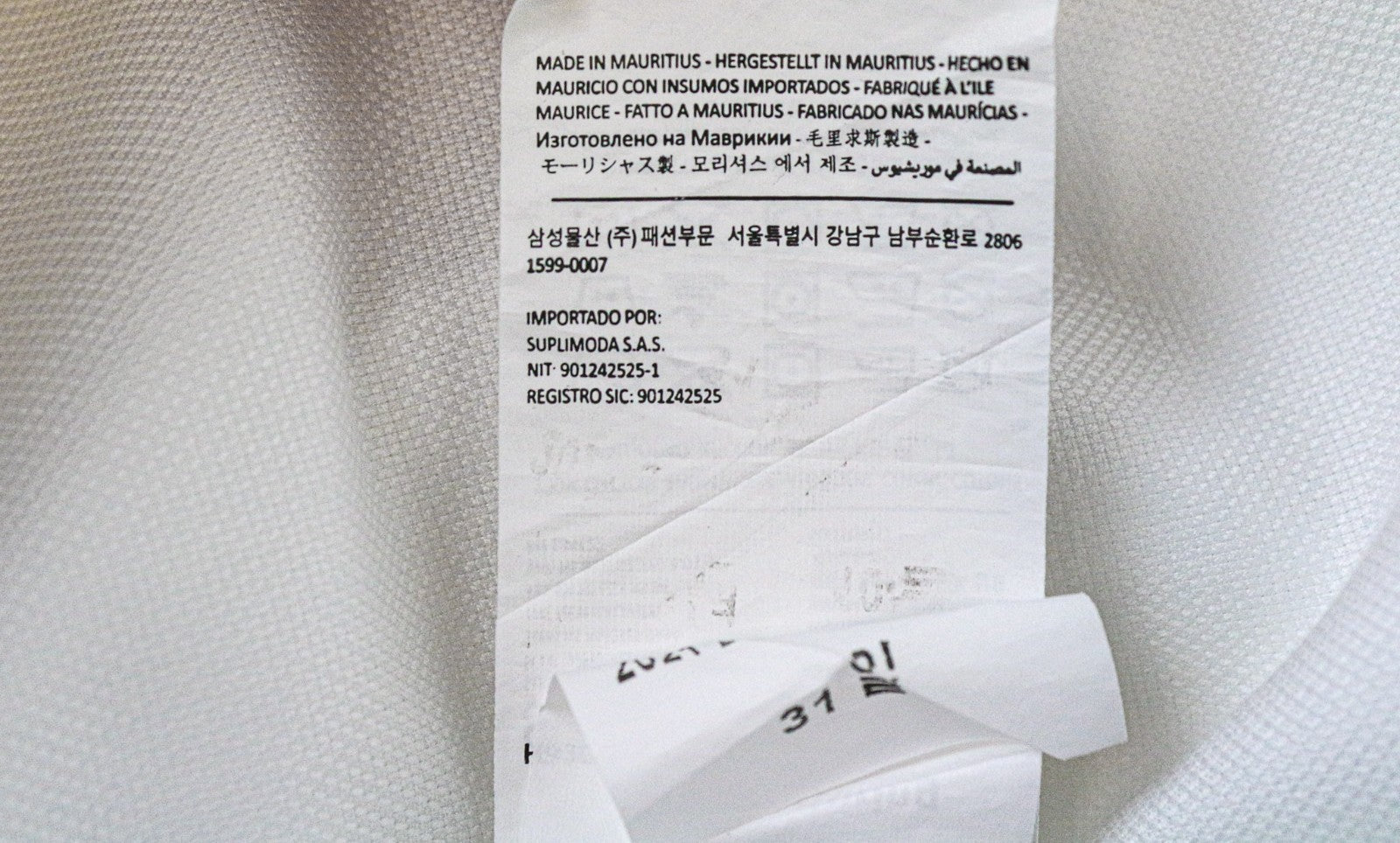 SUITSUPPLY Traveller Men's Formal Shirt 40/15 3/4 Slim White Cotton Long Sleeve