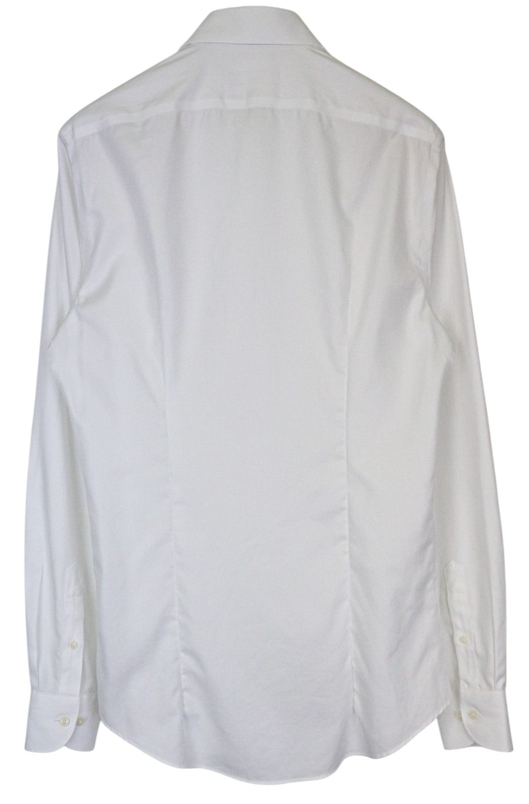 SUITSUPPLY Traveller Men's Formal Shirt 39L/15 1/2L Slim White Cotton Sleeve