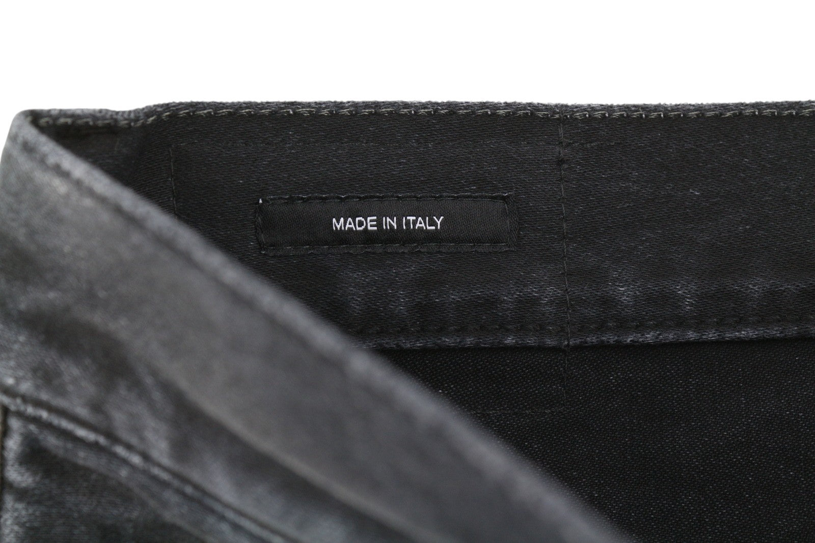 R13 X-BF Women Jeans 26 Black Garment Dyed Moleskin Cropped Zip Fly Denim FW25