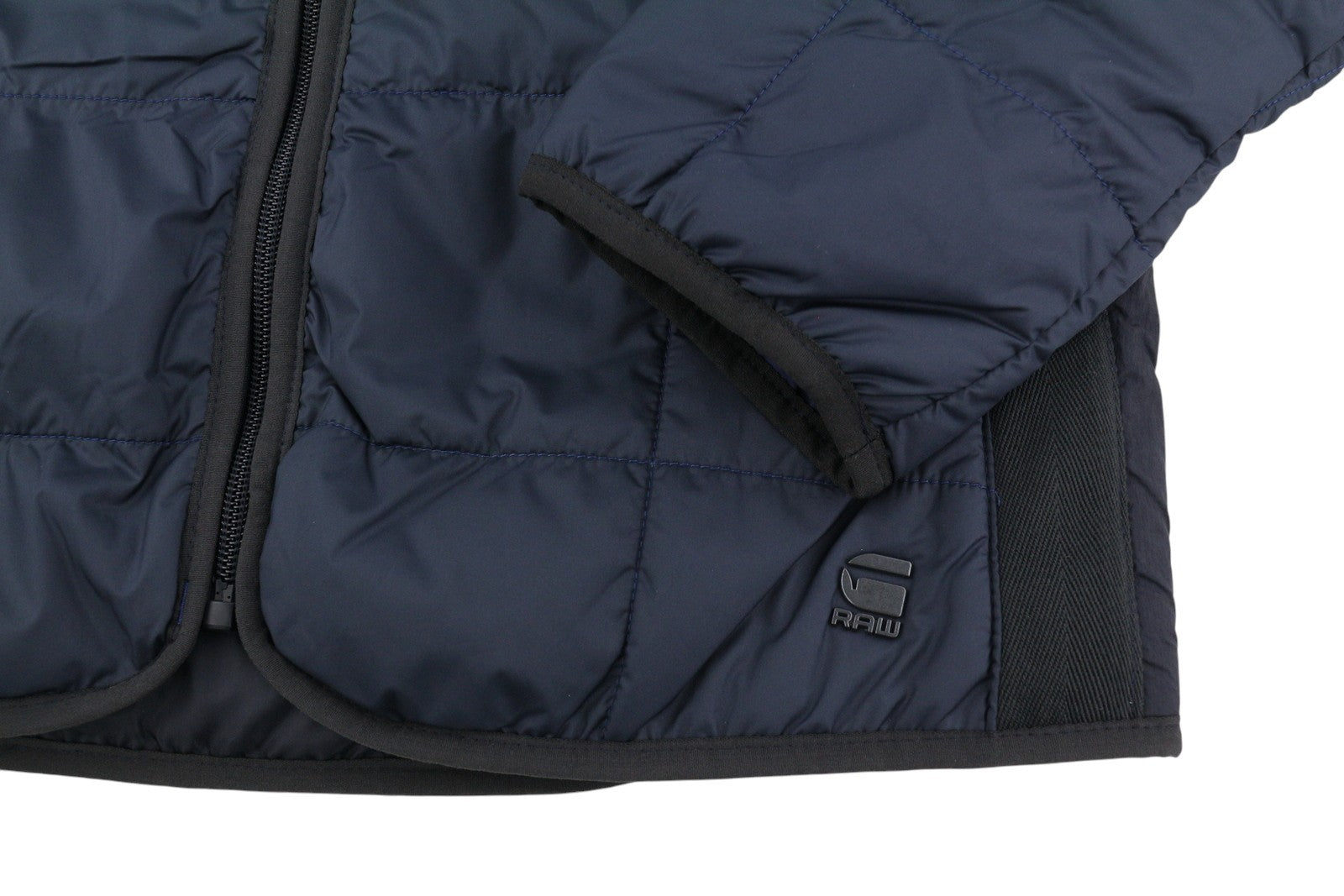 G-STAR Lt Wt Quilted Men Jacket XS Dark Blue Padded Quilted High Neck Full Zip