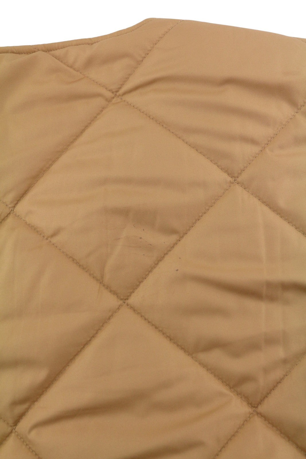 PIECES Key Light Padded Women Jacket XL Brown Quilted Padded Snap Buttons