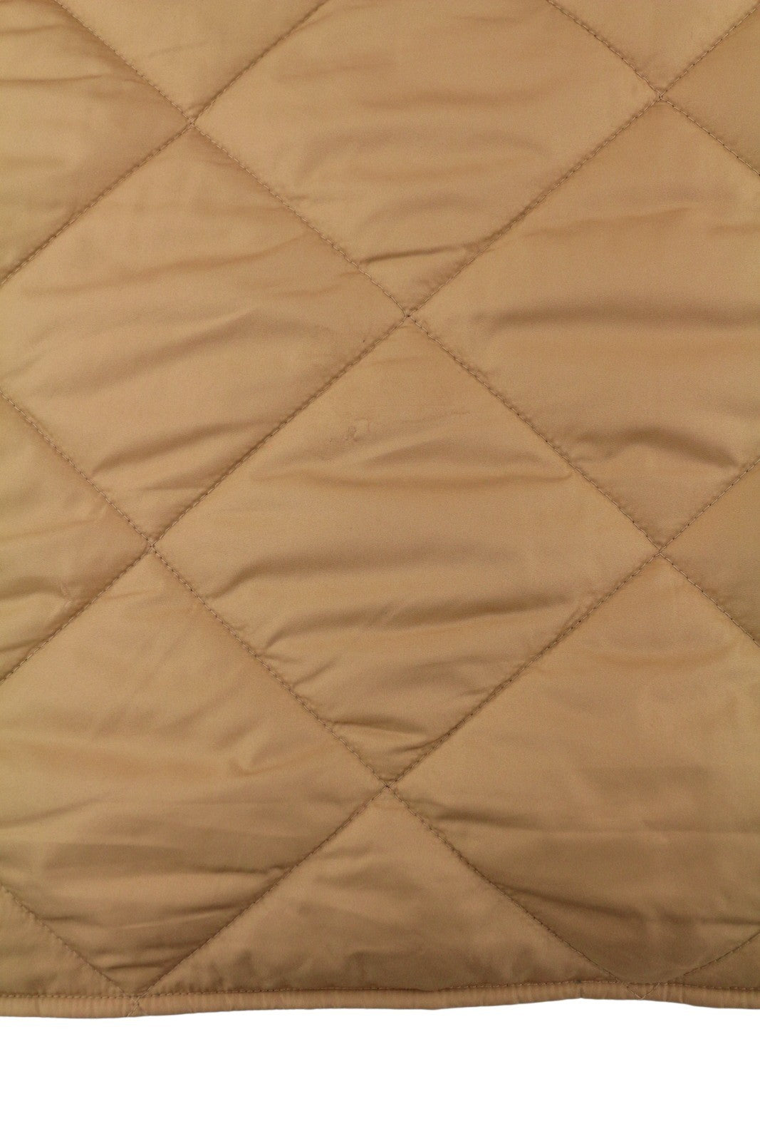 PIECES Key Light Padded Women Jacket XL Brown Quilted Padded Snap Buttons