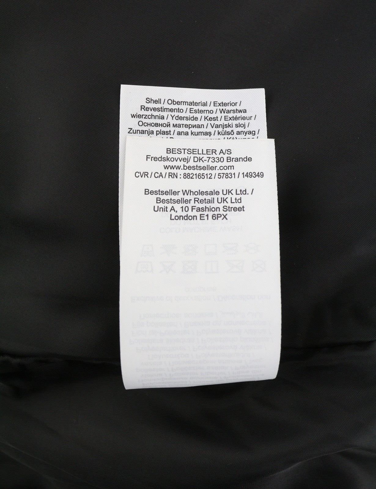 JJXX Jack&Jones Saga Nylon Quilted Women Jacket XL Black Oversized Hidden Hood