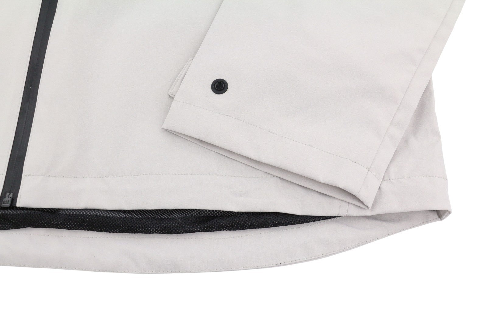 S.OLIVER Men Jacket 2XL Light Grey Mesh Lined Hooded Full Zip Lightweight