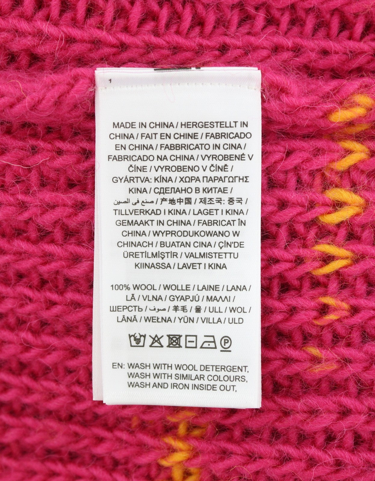 GANT Multicolor TurtleNneck Women Jumper XL Peacock Pink Wool Knit Pullover