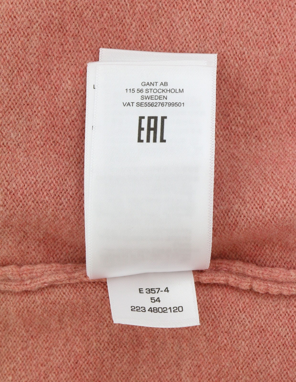 GANT Superfine Lambswool C-Neck Women Jumper XL Terracotta Pink Melange Pullover