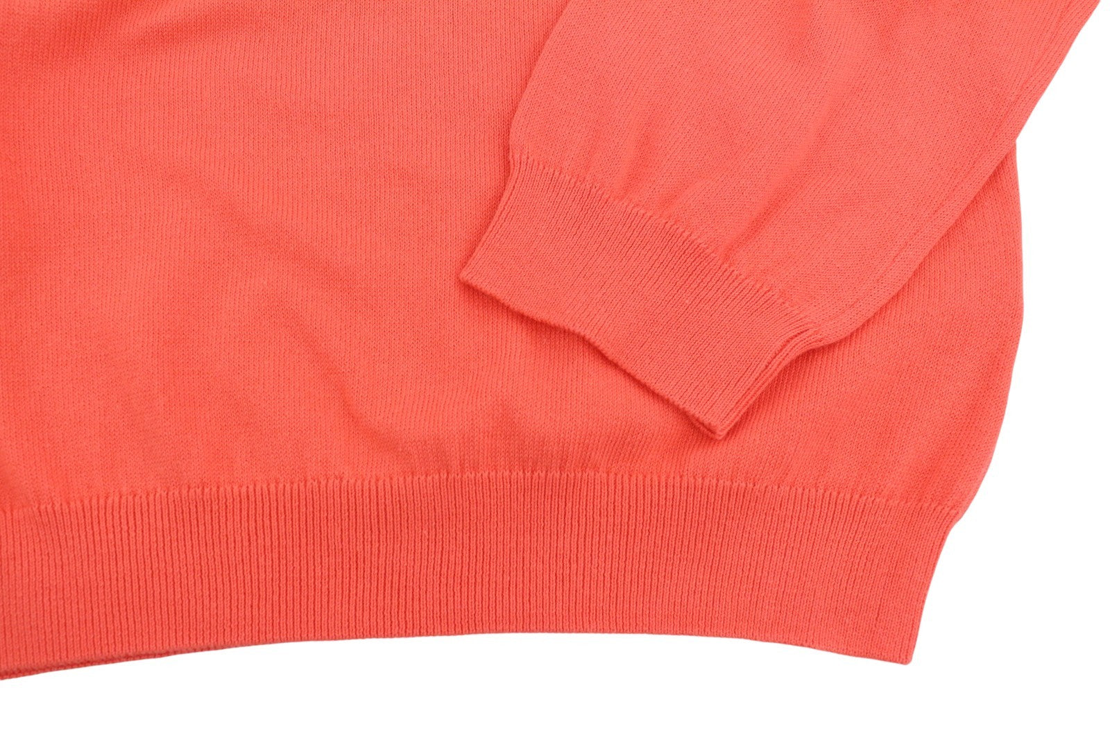 GANT Cotton V-Neck Women Jumper XL Strong Coral Tight-knit Pullover