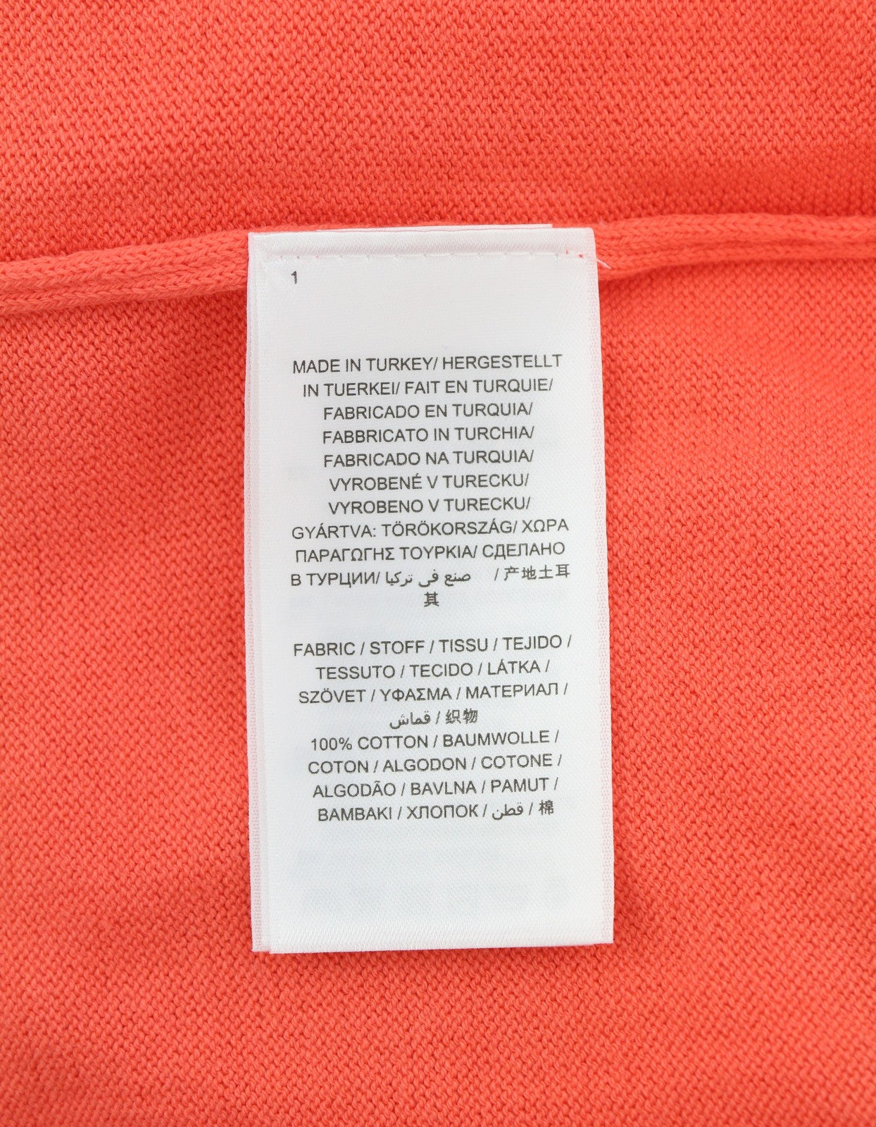 GANT Cotton V-Neck Women Jumper XL Strong Coral Tight-knit Pullover