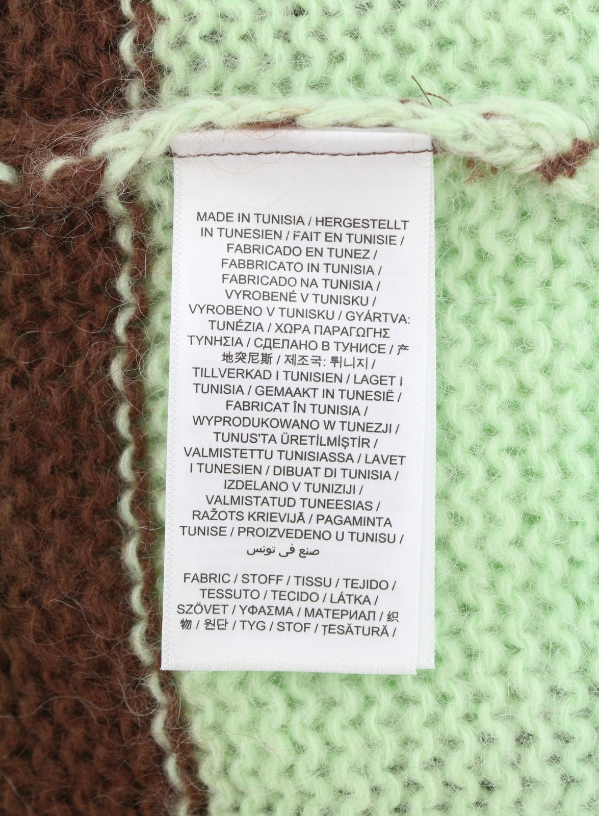 GANT Mohair Striped C-Neck Women Jumper XL Cocoa Bean Wool Blend Knit Pullover