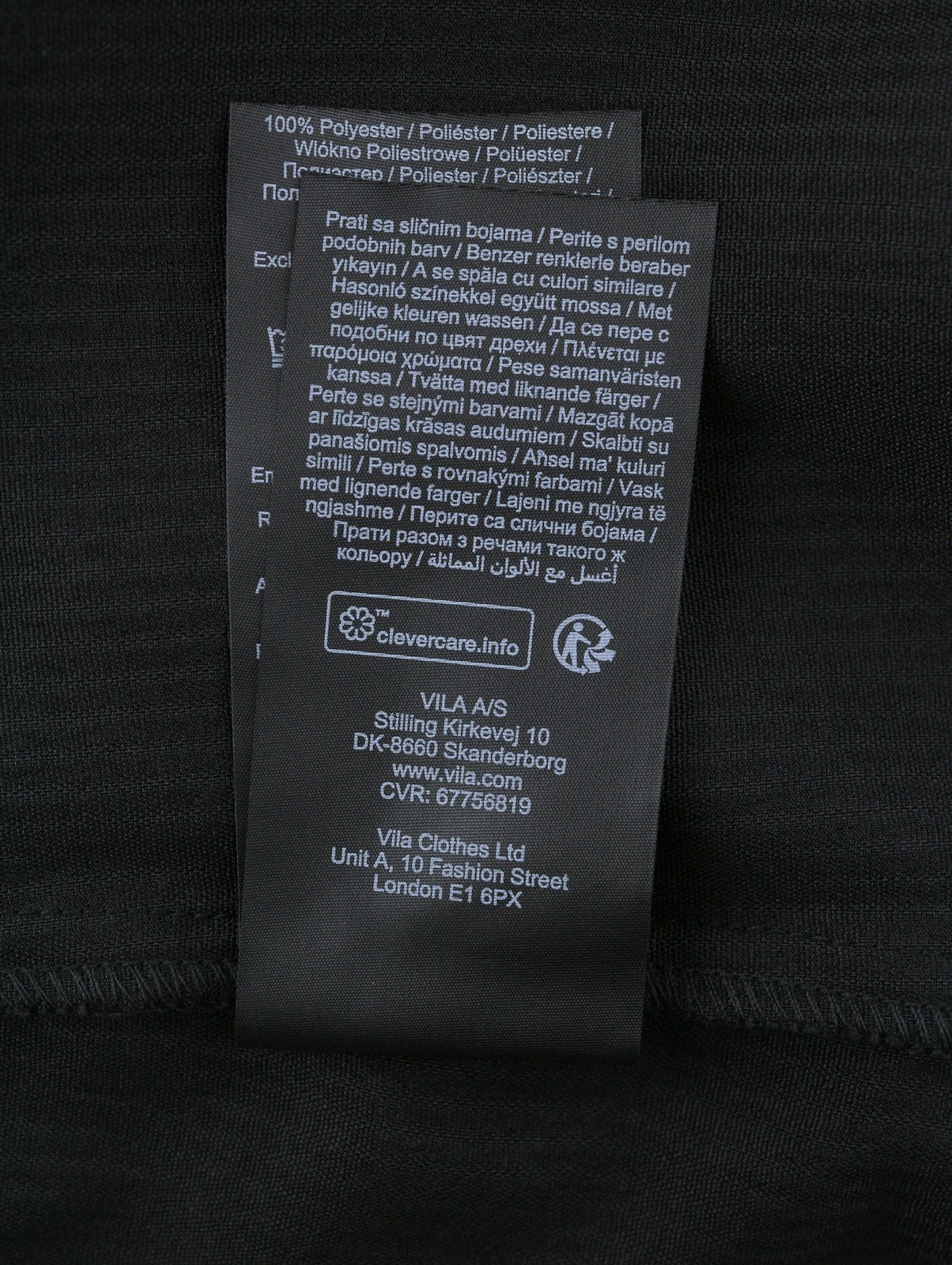 VILA Heart Tie Belt Women Jacket EU44 Black Corduroy Button-Up Spread Overshirt