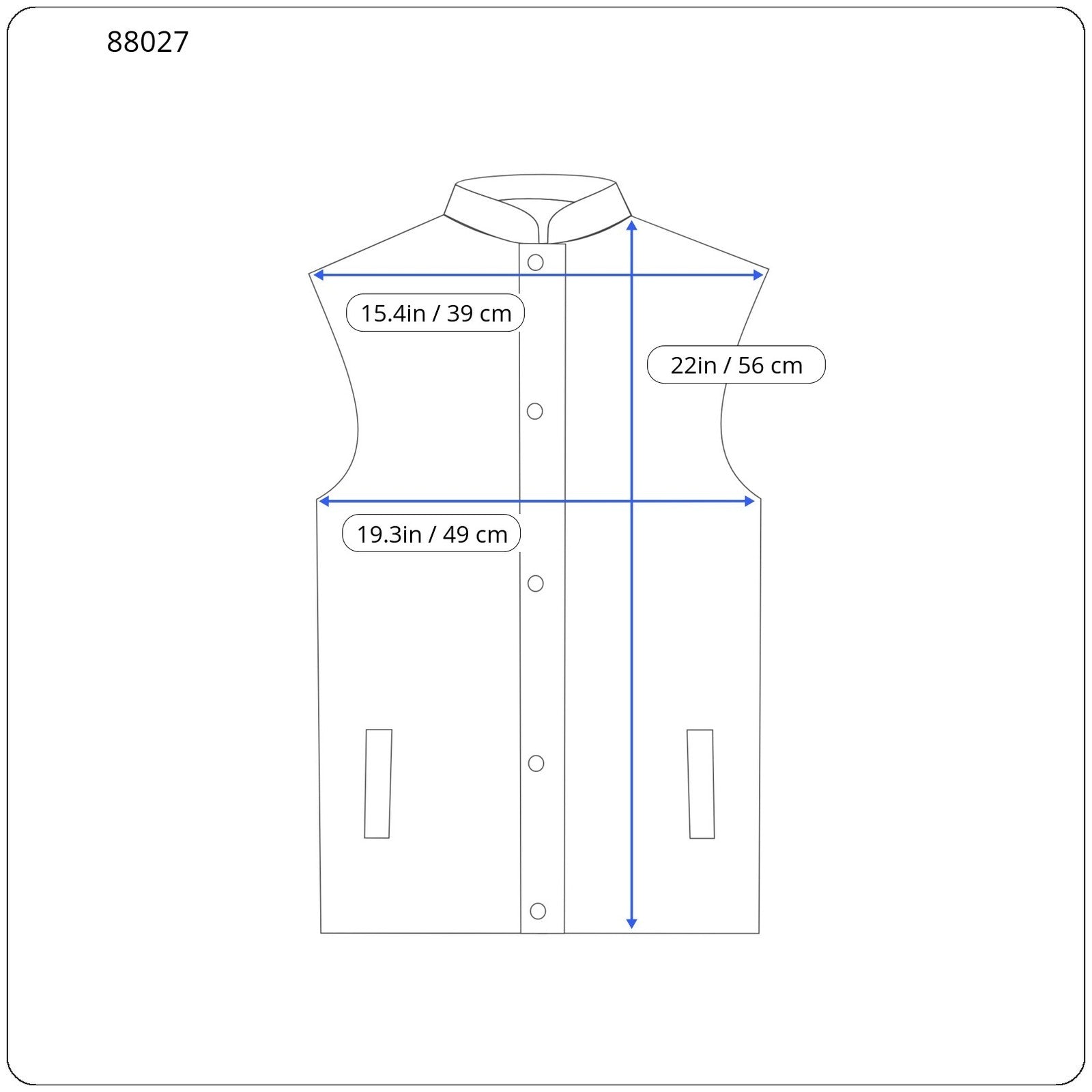 ONLY Nicole Quilt Women Waistcoat S Light Blue Padded High Neck Full Zip Vest