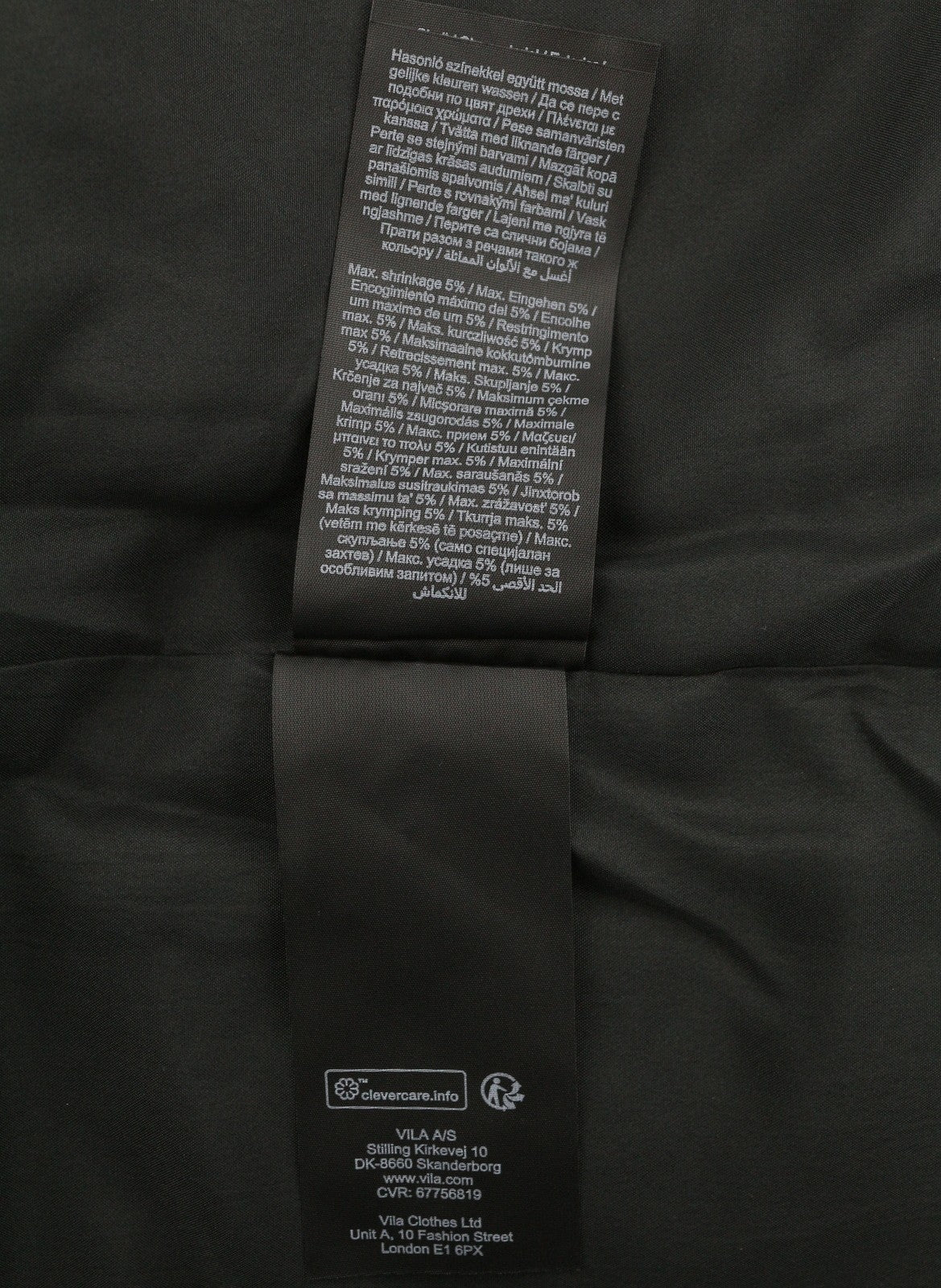 VILA Maja High Neck Women Waistcoat EU40 Black Floral Print Quilted Padded Vest