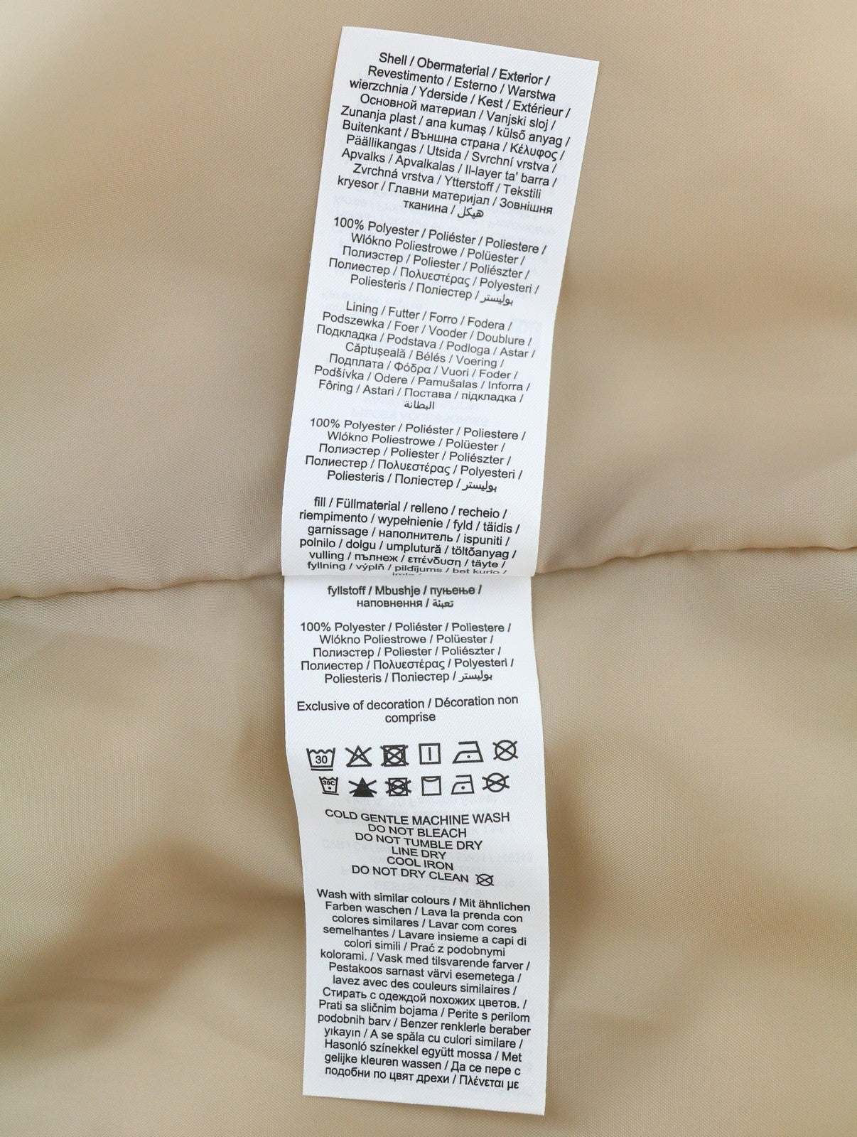 PIECES Louie Short Puffer Women Jacket S Silver Mink Padded Quilted Hooded Zip