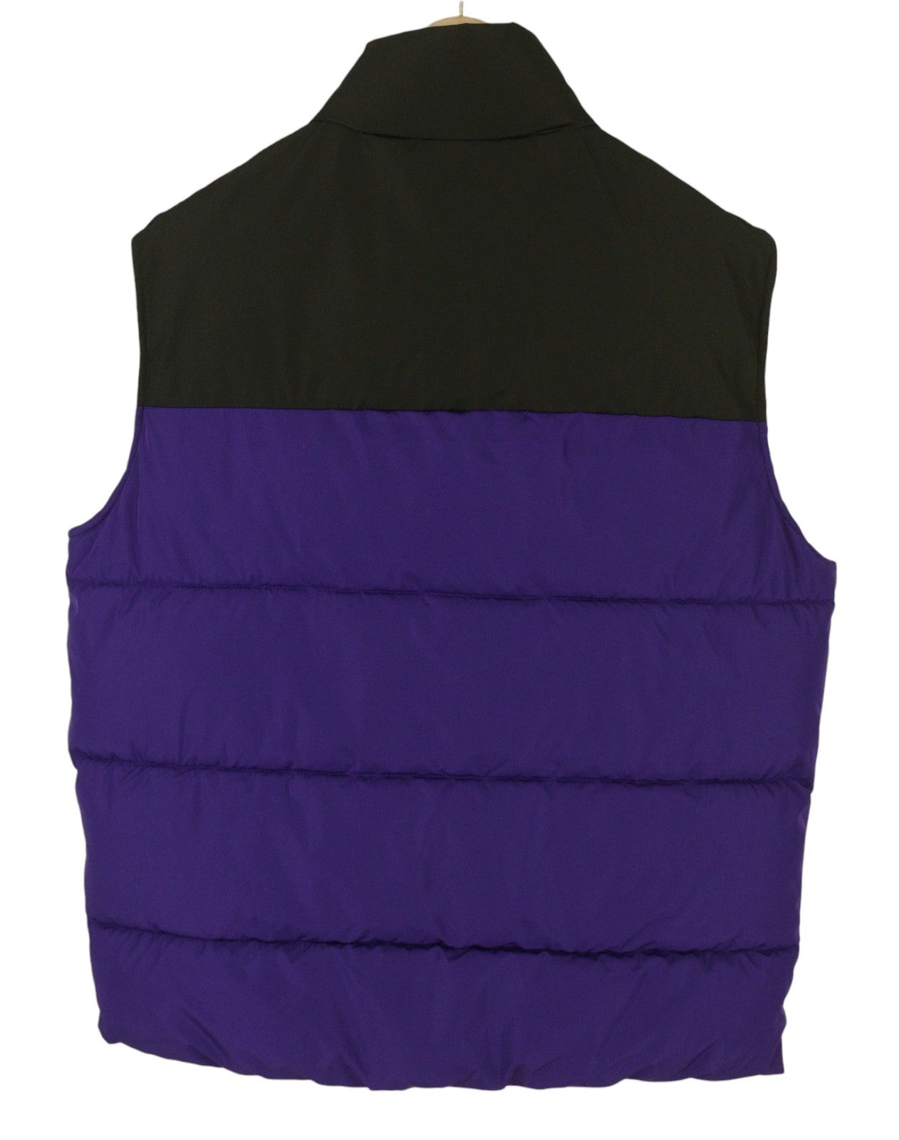 ONLY & SONS Mario Life Puffer Men Waistcoat M Violet Padded Quilted High Neck