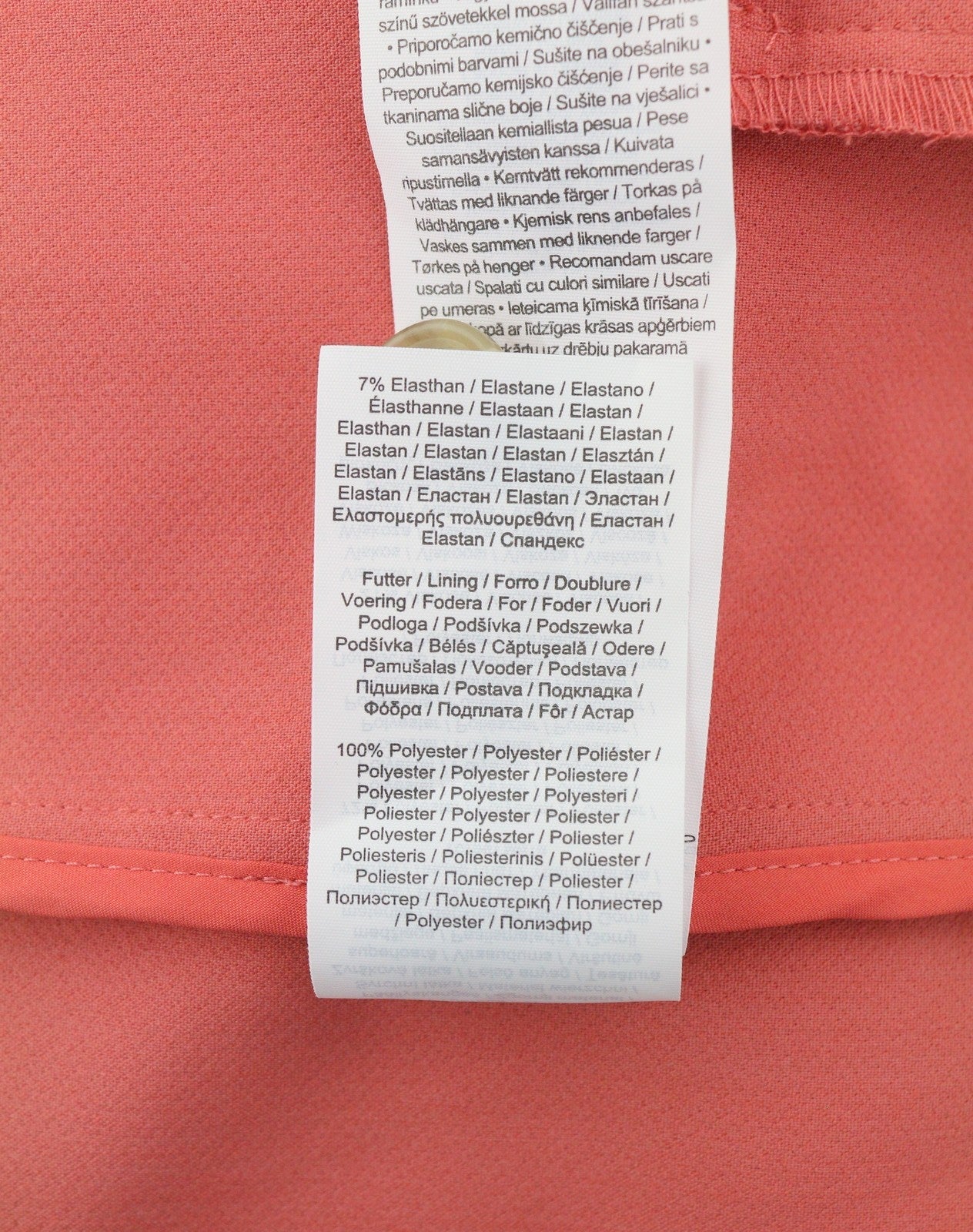 S.OLIVER Women Blazer EU42 Pink Hidden Button Spread Neck Unlined