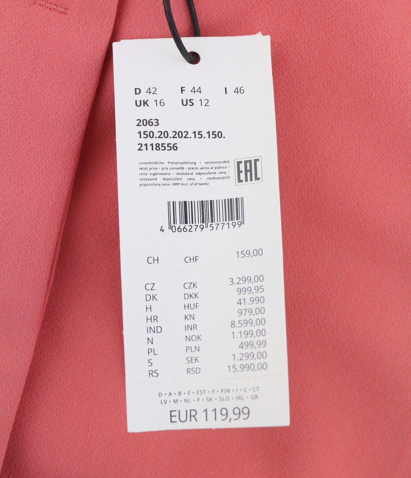 S.OLIVER Women Blazer EU42 Pink Hidden Button Spread Neck Unlined