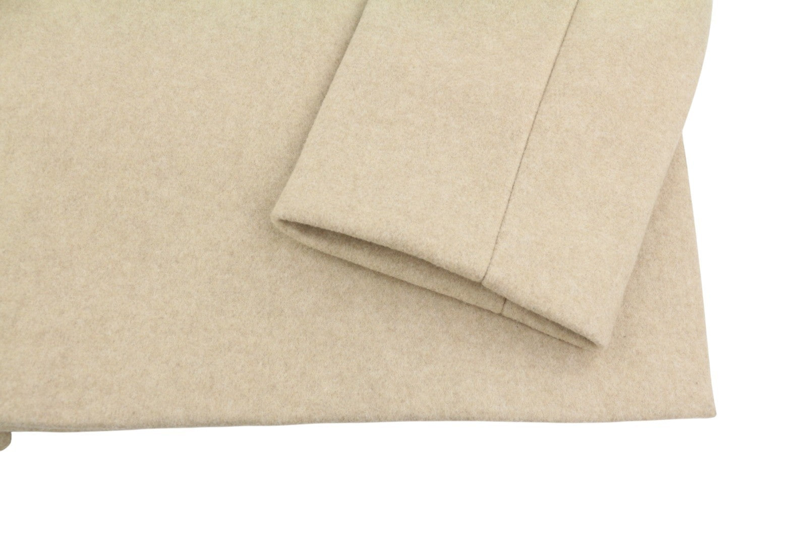 ANNA FIELD Women Coat L TALL Beige Melange Notch Lapel Belted Mid-Length