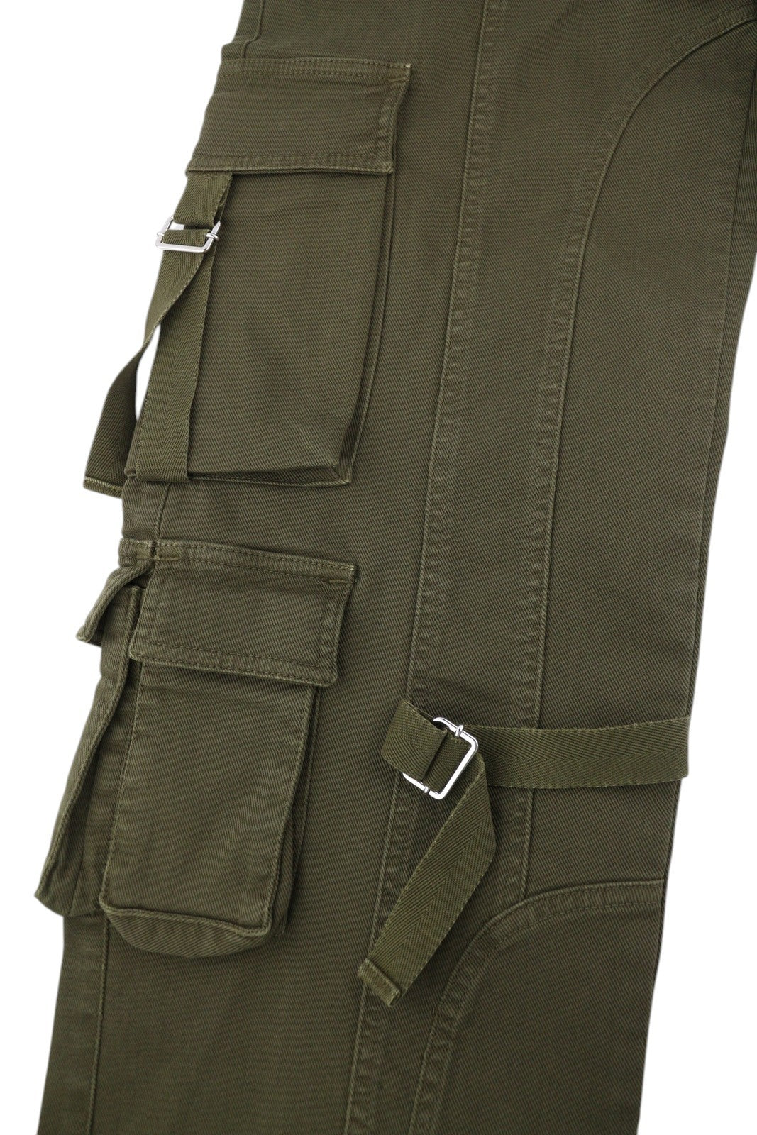 BLUMARINE J. Cargo Women Trousers 40 Black Patch Pockets Loose Military RRP427