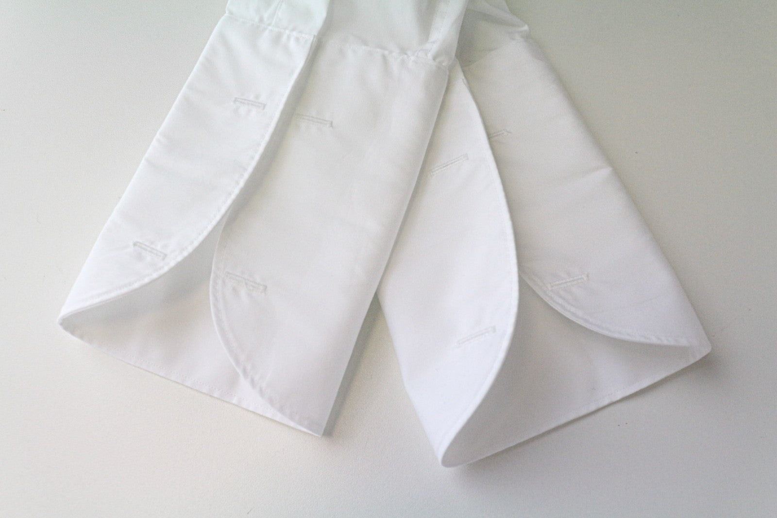 SUITSUPPLY Men's Formal Shirt 43/17 Slim White Cotton Cutaway Twill Button-Up