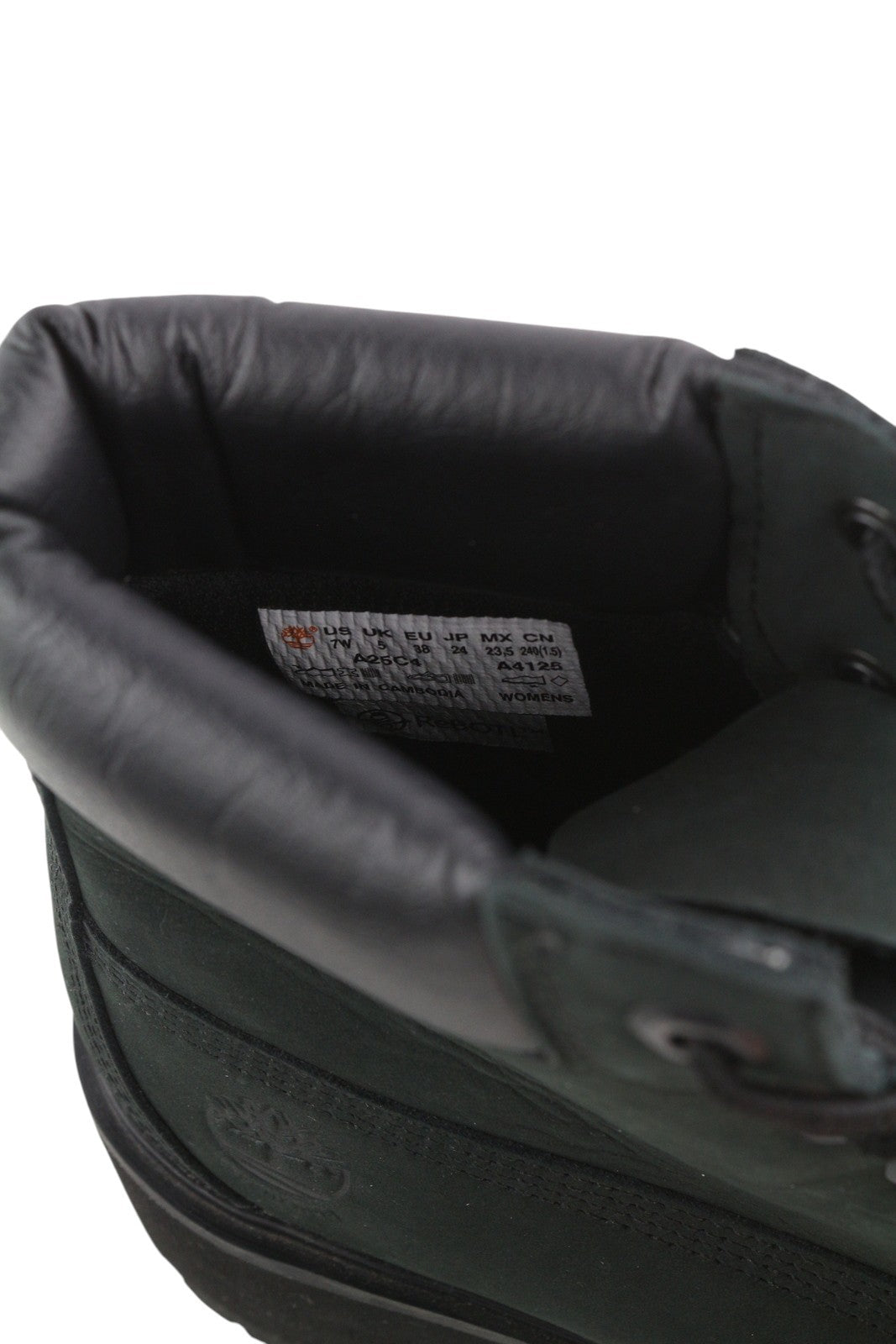 TIMBERLAND A25C4 Women's Boots EU37/38 Black Leather Waterproof Heeled Ankle