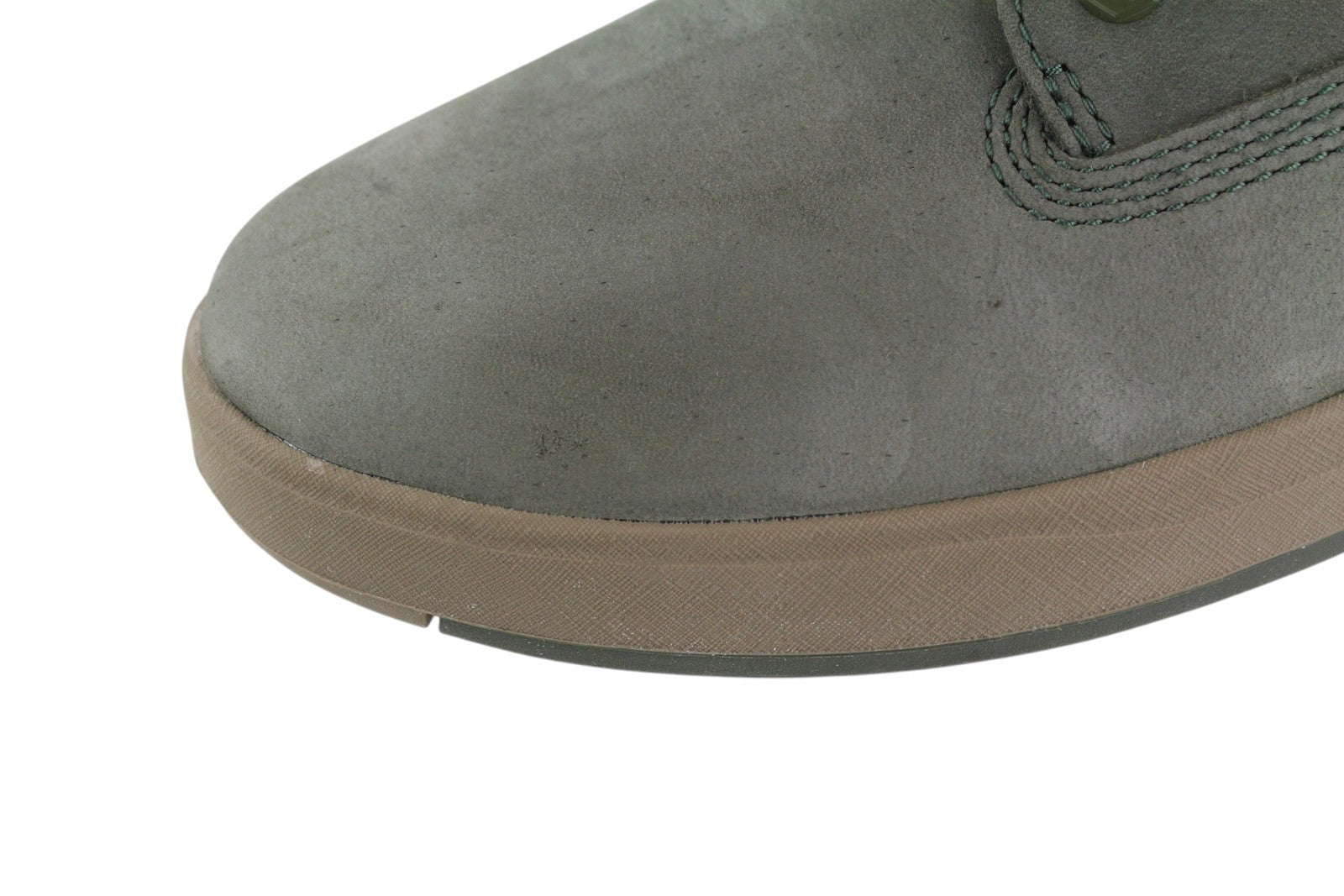 TIMBERLAND A2MGR Boy's Boots EU38/39 Grey Leather Lace Up Mid Top Non Marking