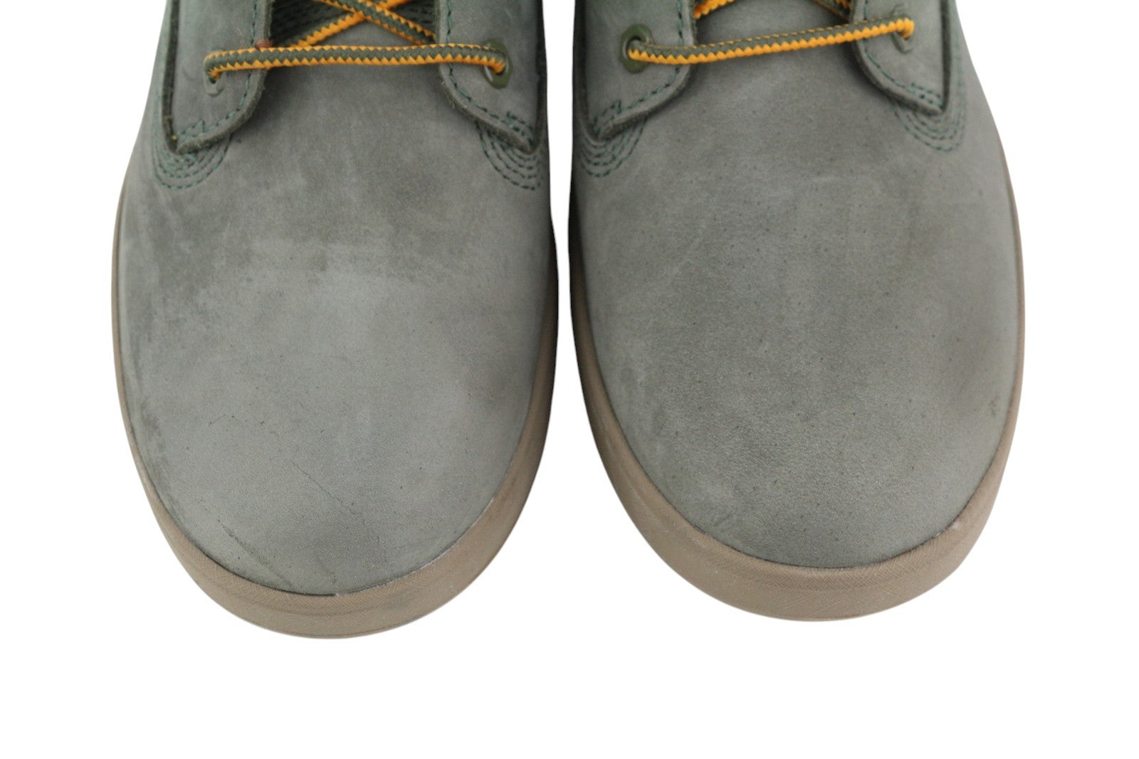 TIMBERLAND A2MGR Boy's Boots EU38/39 Grey Leather Lace Up Mid Top Non Marking