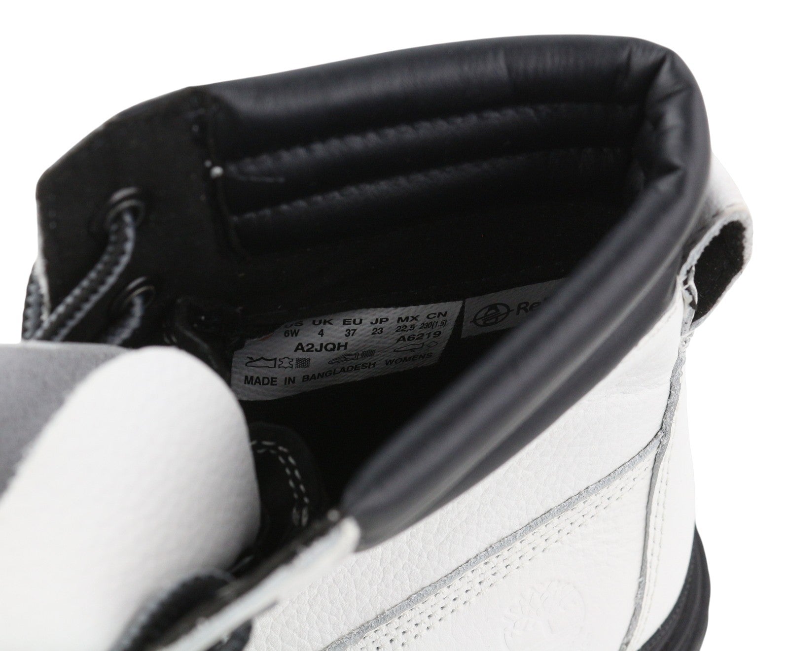 TIMBERLAND A2JQH Women's Boots EU37/38 White Leather Lace GreenStride ReBOTL