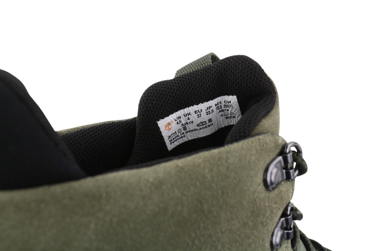 TIMBERLAND A2N1V Boy's Boots EU37/38 Grey Leather Sensorflex Ankle Comfort