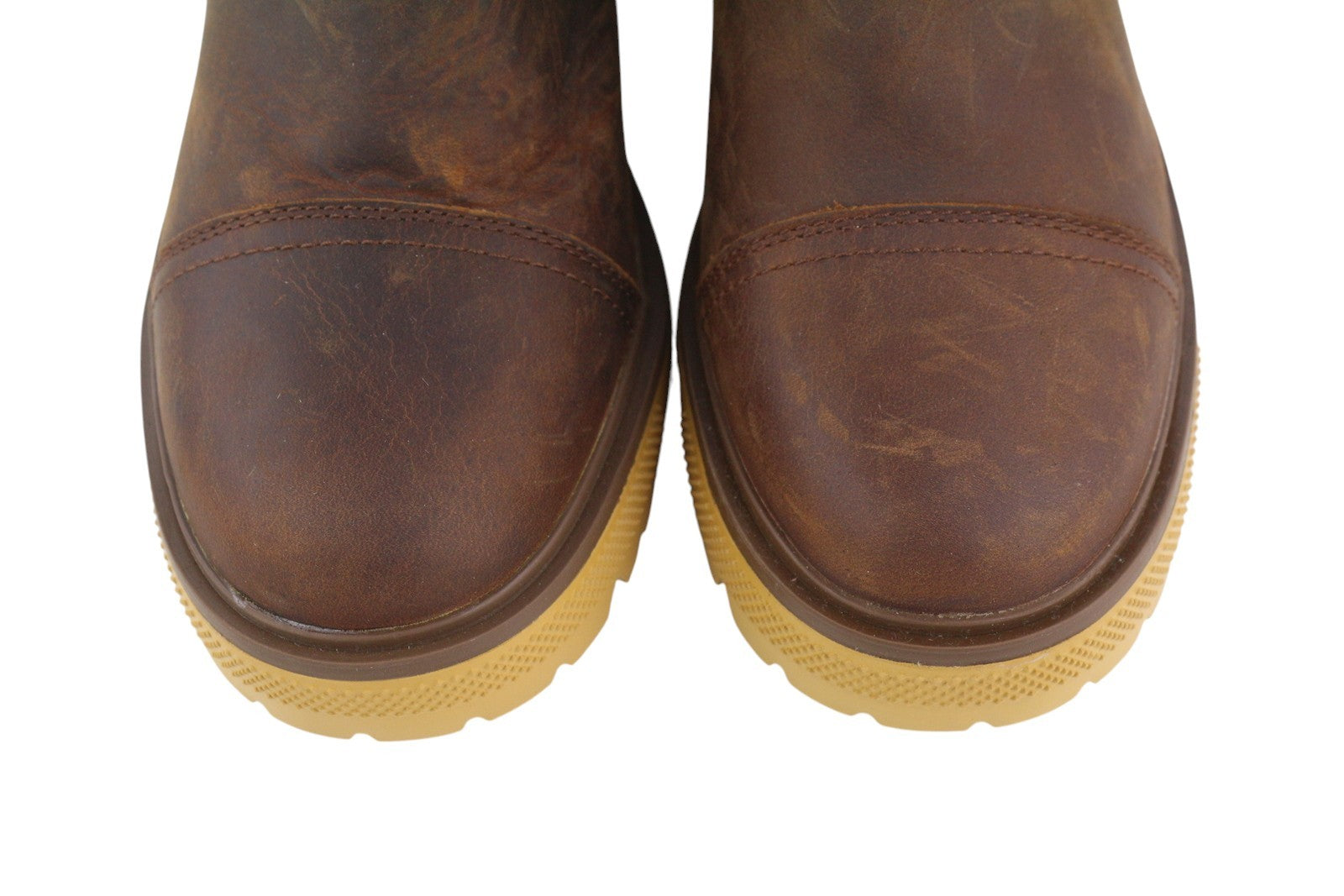 TIMBERLAND A25BV Women's Boots EU39/40 Brown Leather Heeled Vintage Mid Top