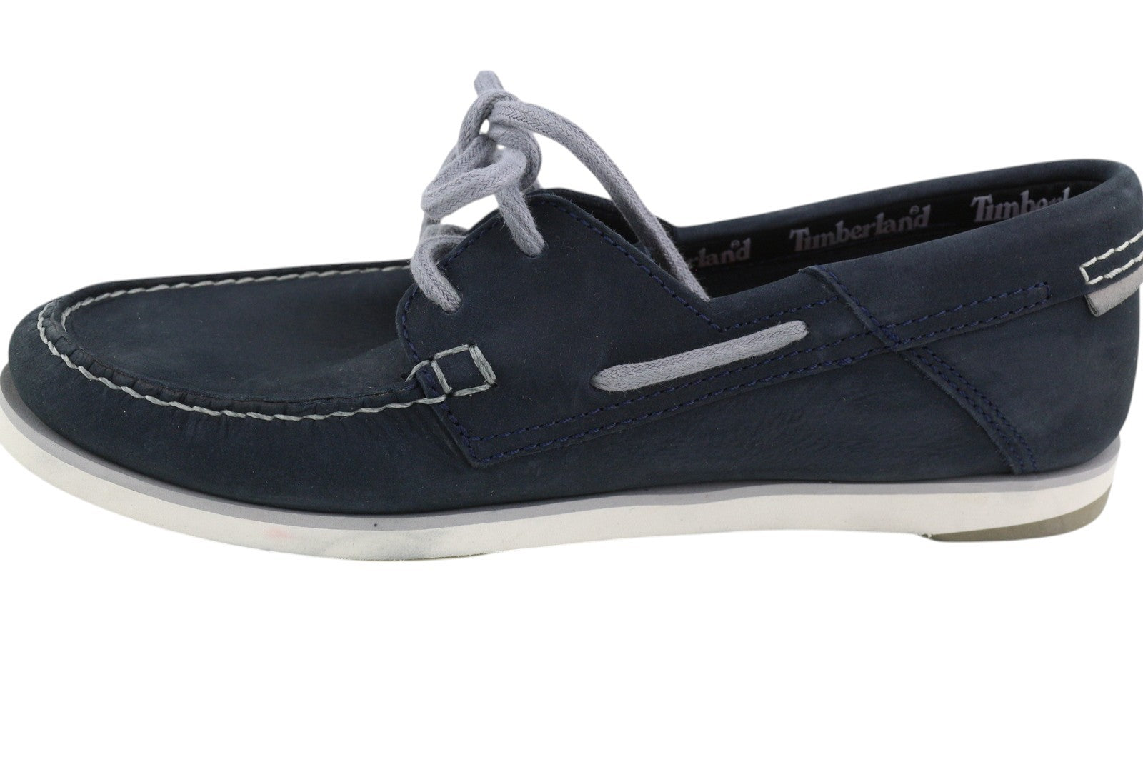 TIMBERLAND A416H Men's Shoes EU40/41 Navy Leather Boat Slip On True Cloud