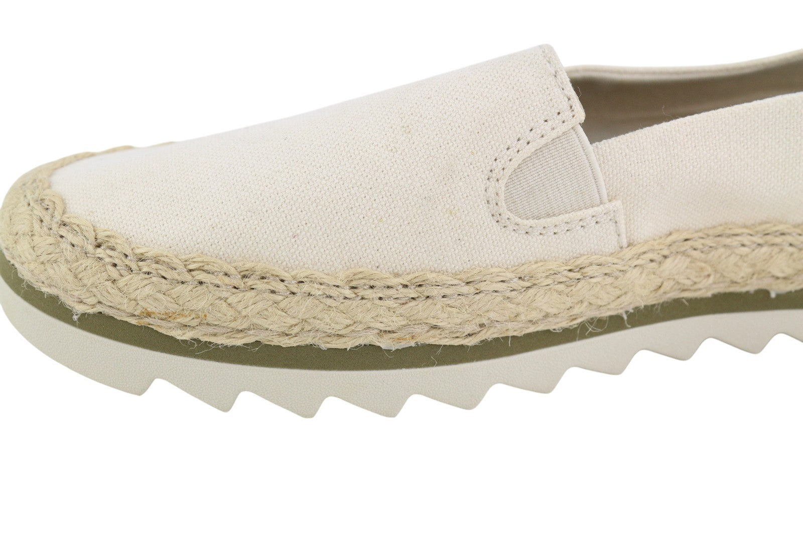 TIMBERLAND A24QW Women's Shoes EU38 Beige Espadrille Slip On Almond Toe