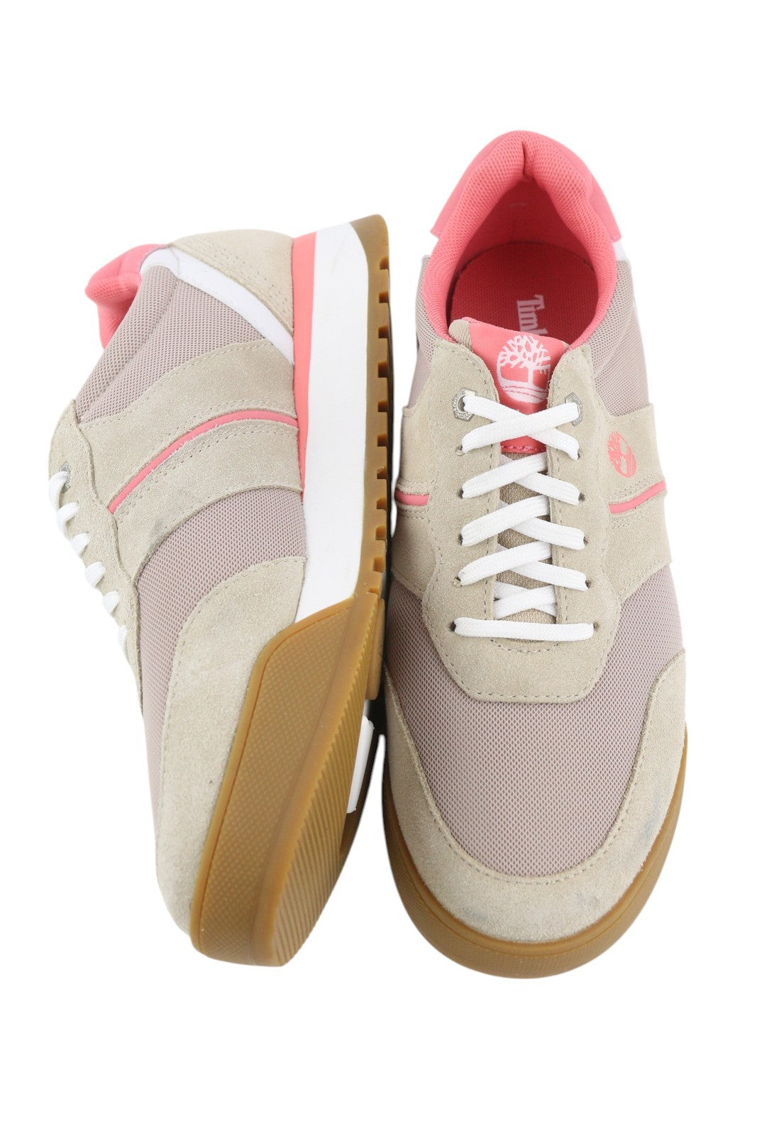 TIMBERLAND A23Z5 Women's Sneakers EU38 Leather Low Top Lace Round Toe