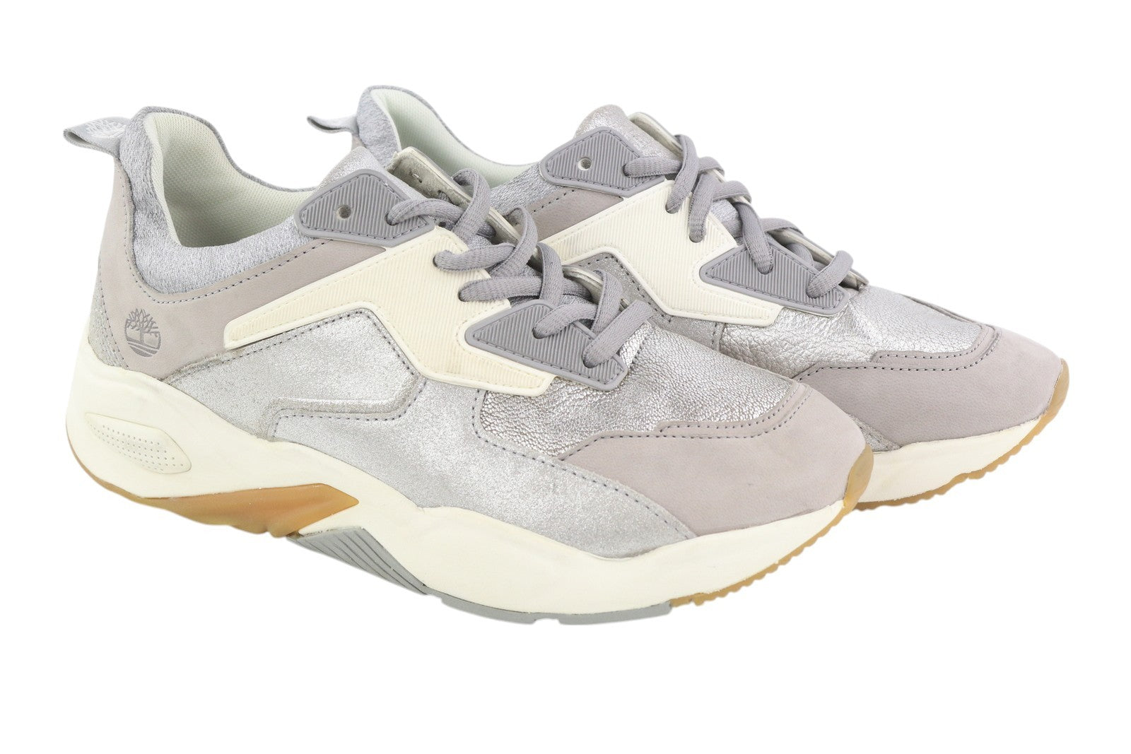 TIMBERLAND A1Y7J Men's Sneakers EU38 Grey Glossy Leather Almond Trainers