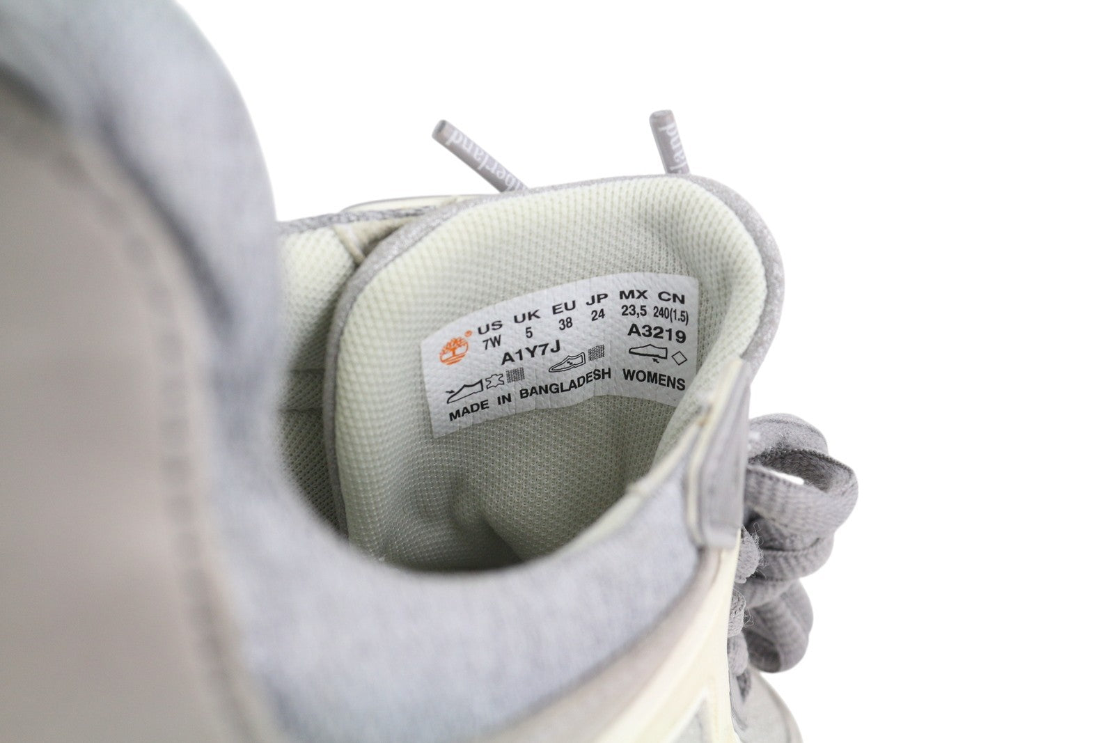 TIMBERLAND A1Y7J Men's Sneakers EU38 Grey Glossy Leather Almond Trainers